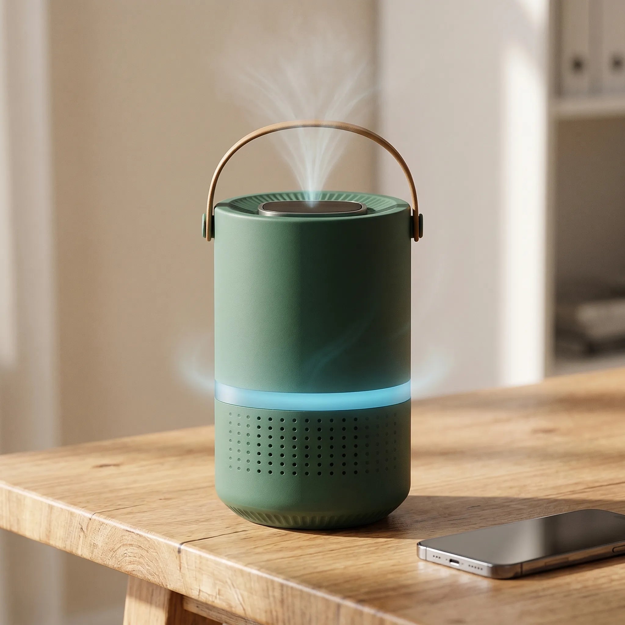 Aerify™ -  Portable Cylindrical Air Purifier -  Filtering Indoor Air