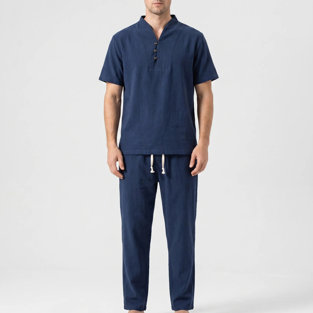 Aerisense™ -  Men's Two-Piece Lounge Set -  Summer Lounging