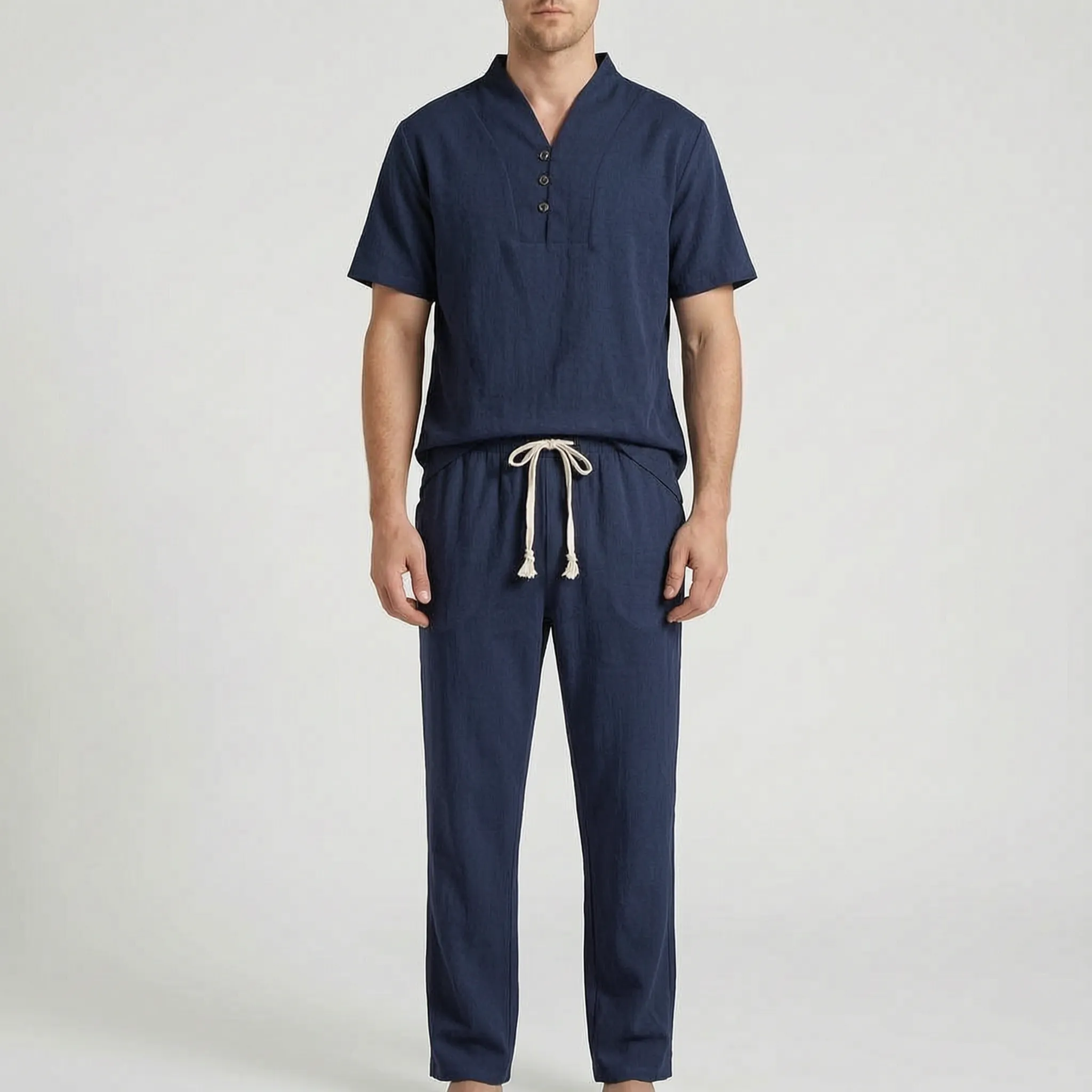 Aerisense™ -  Men's Two-Piece Lounge Set -  Summer Lounging