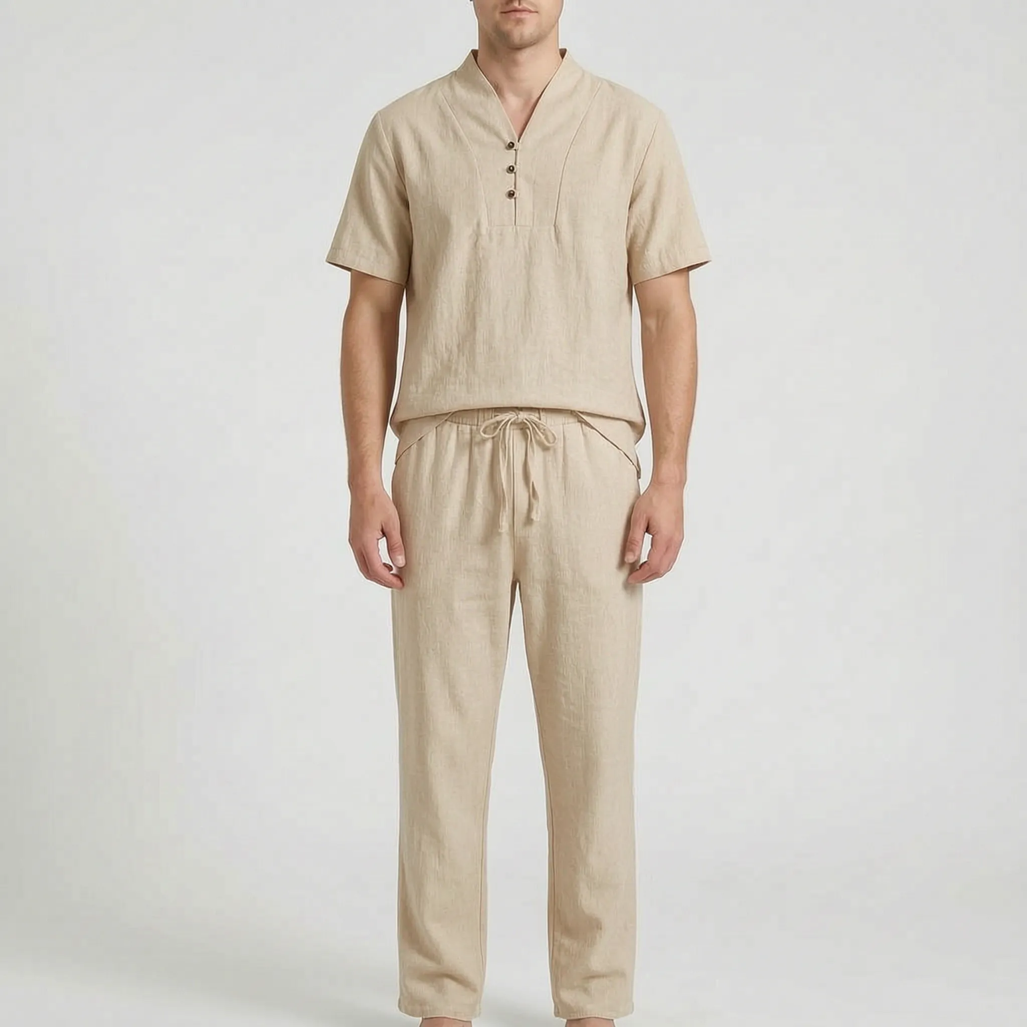 Aerisense™ -  Men's Two-Piece Lounge Set -  Summer Lounging