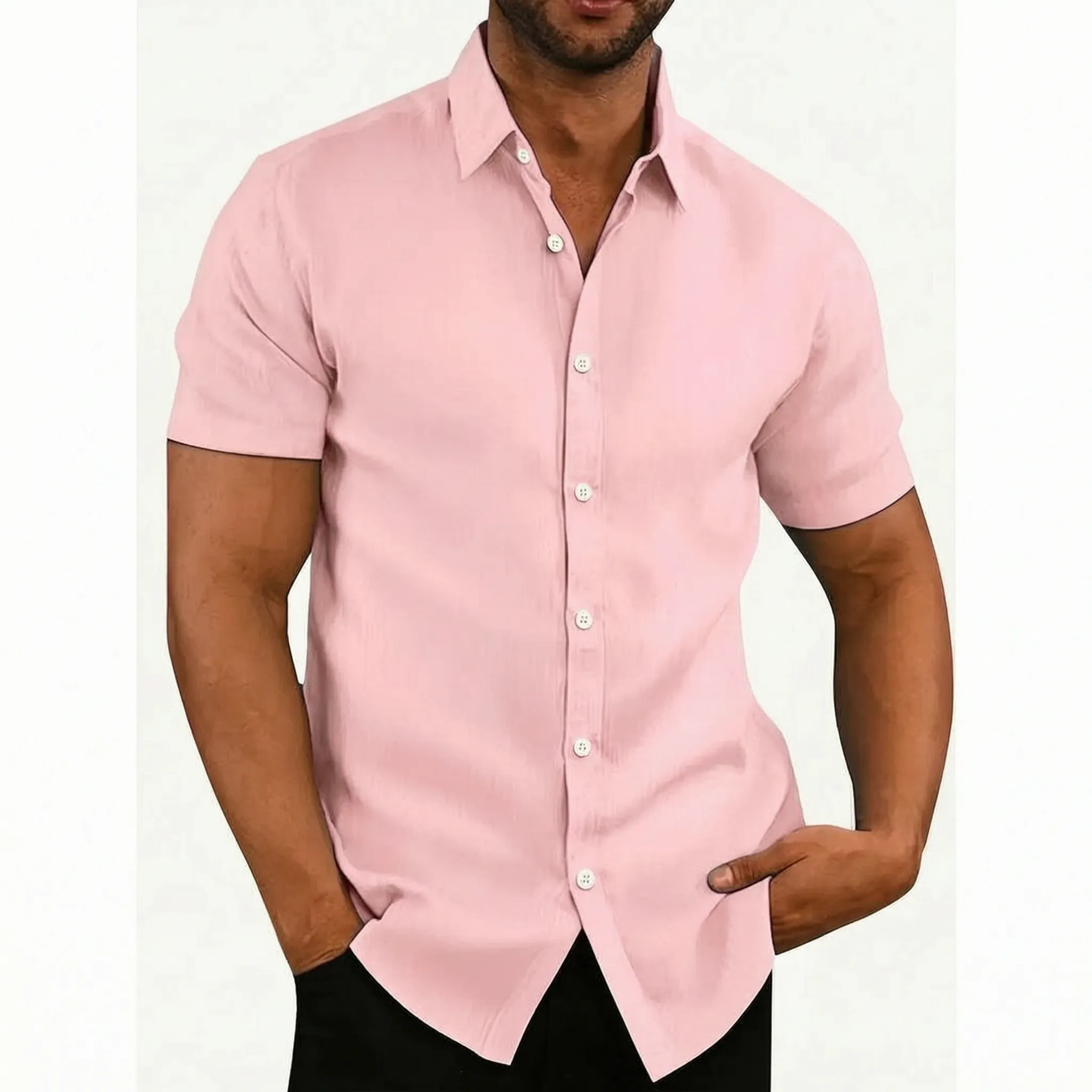 Aerloom™ -  Men's Short-Sleeve Casual Shirt -  Smart-Casual Dressing