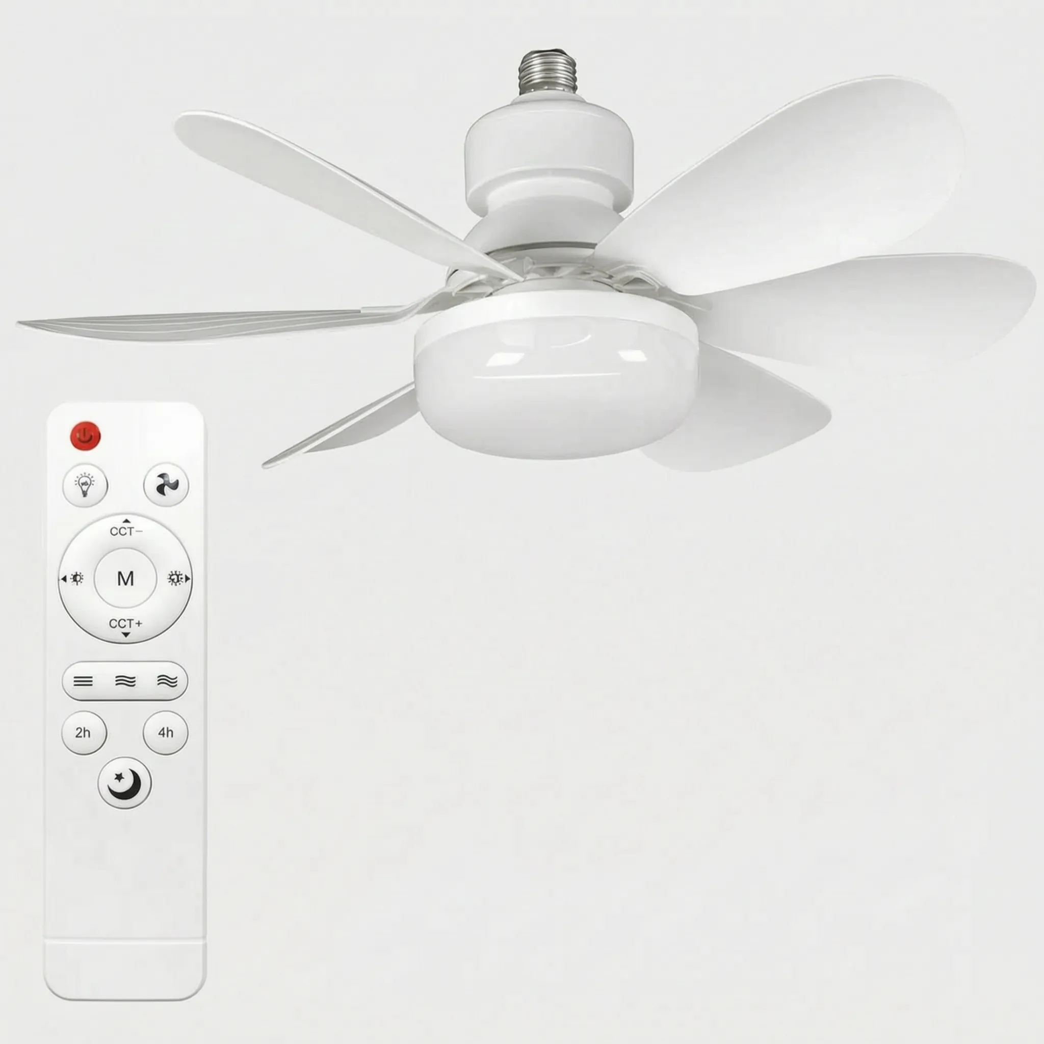 Aerolume™ -  E27 Socket Ceiling Fan -  Illuminating Dark Rooms