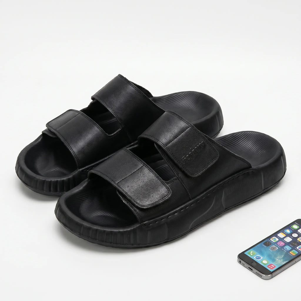 Aerova™ -  Chunky Adjustable Slide Sandal -  Running Daily Errands