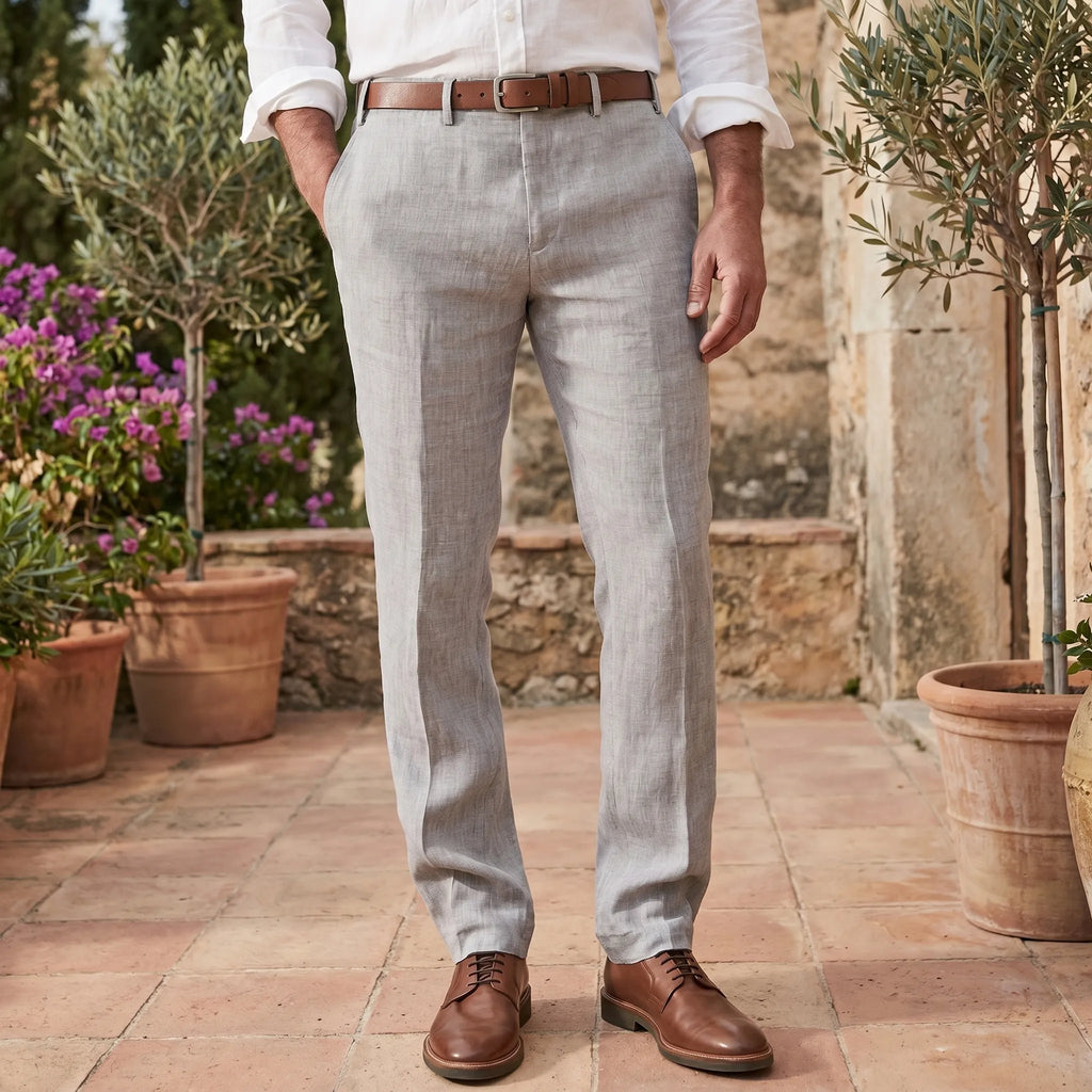 Aertrum™ -  Men's Straight Fit Trousers -  Warm Weather Wear