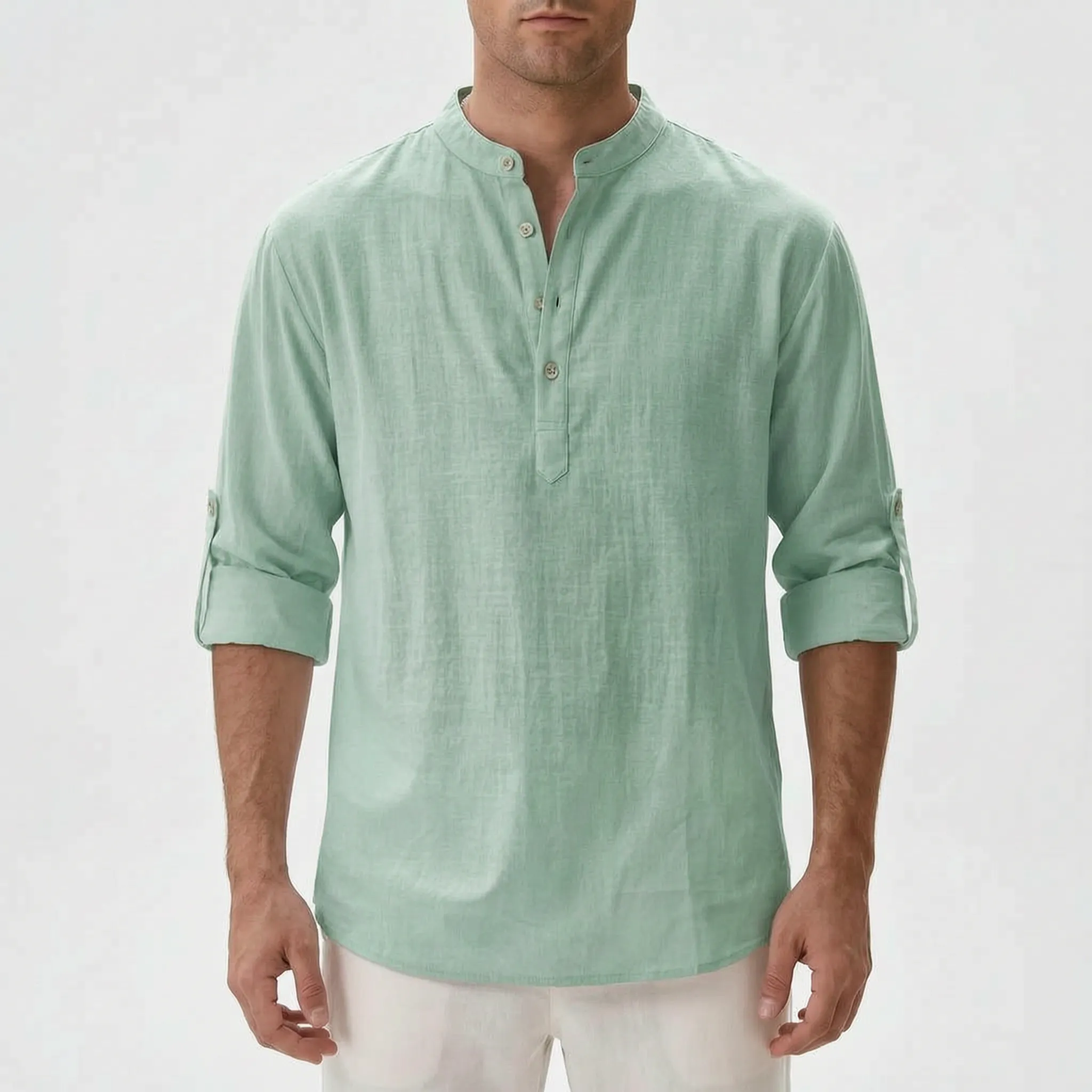 Airlen™ -  Men's Casual Long-Sleeve Henley Shirt -  Casual Everyday Wear