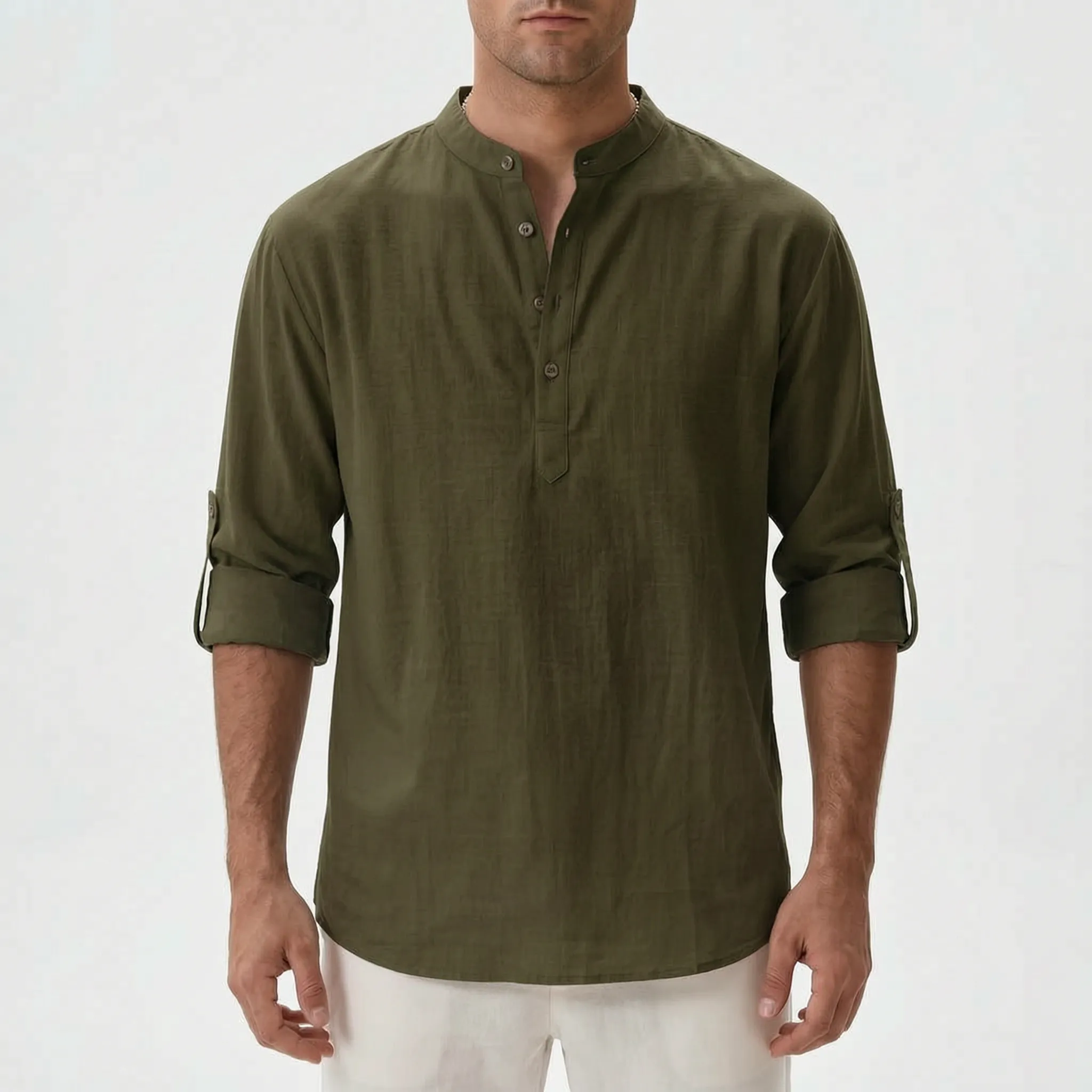 Airlen™ -  Men's Casual Long-Sleeve Henley Shirt -  Casual Everyday Wear