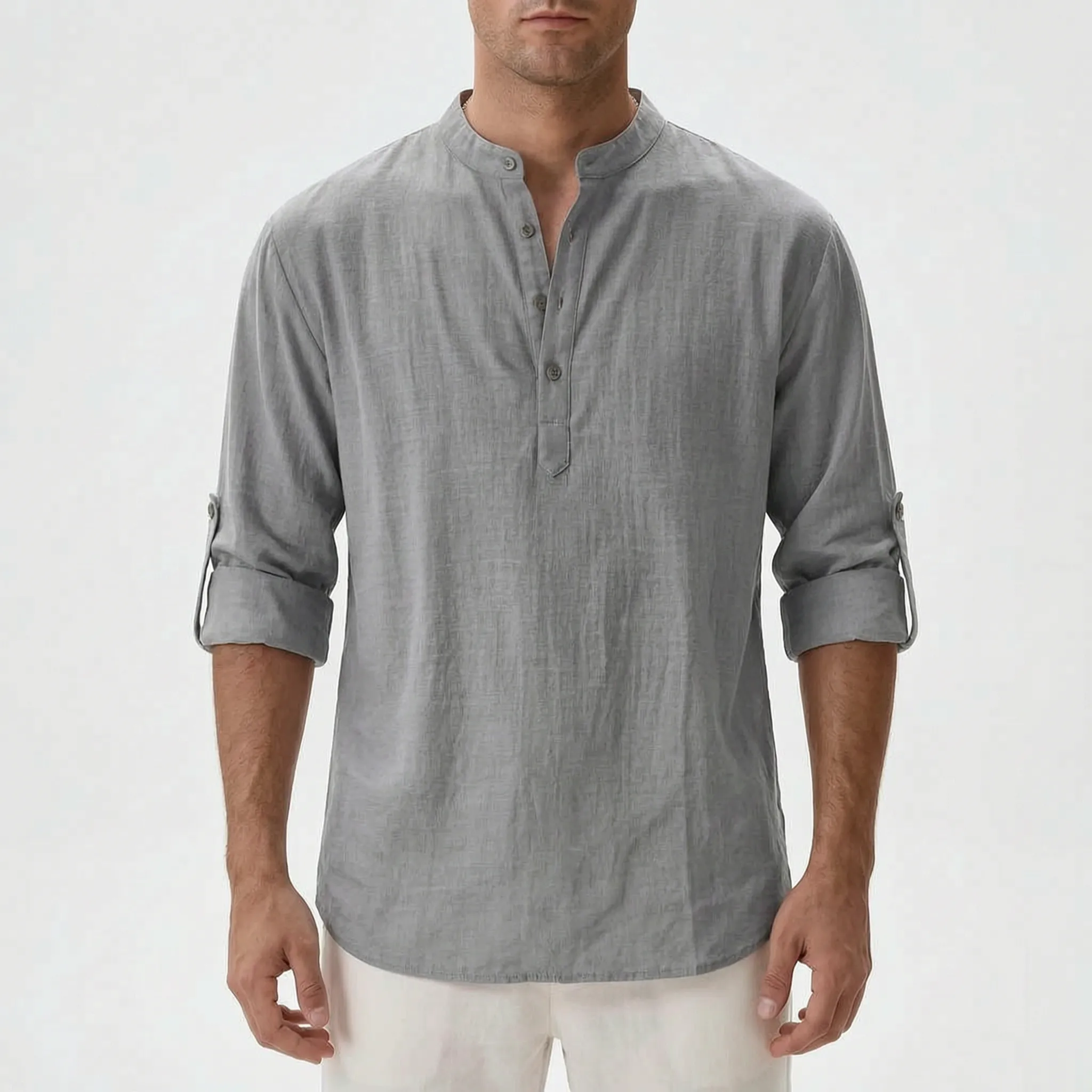 Airlen™ -  Men's Casual Long-Sleeve Henley Shirt -  Casual Everyday Wear