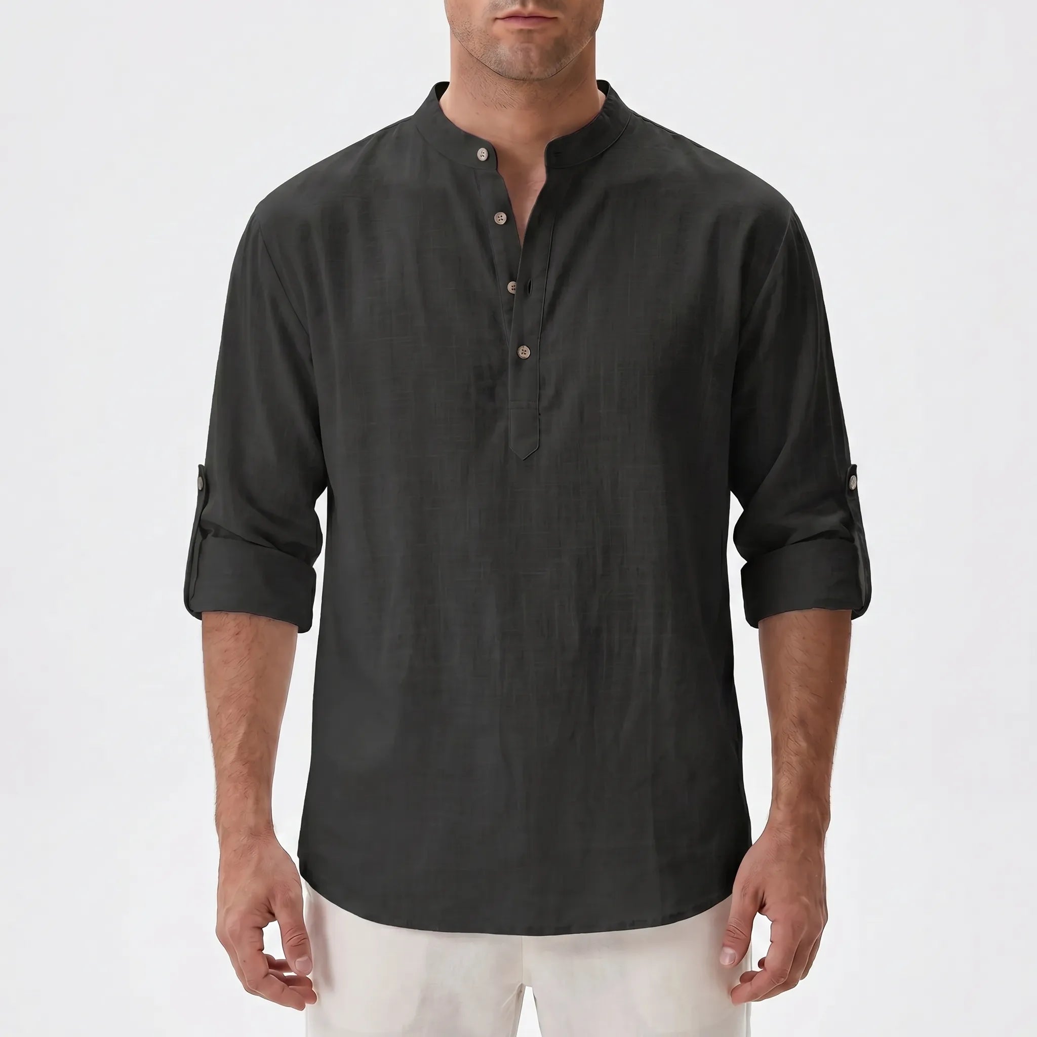 Airlen™ -  Men's Casual Long-Sleeve Henley Shirt -  Casual Everyday Wear