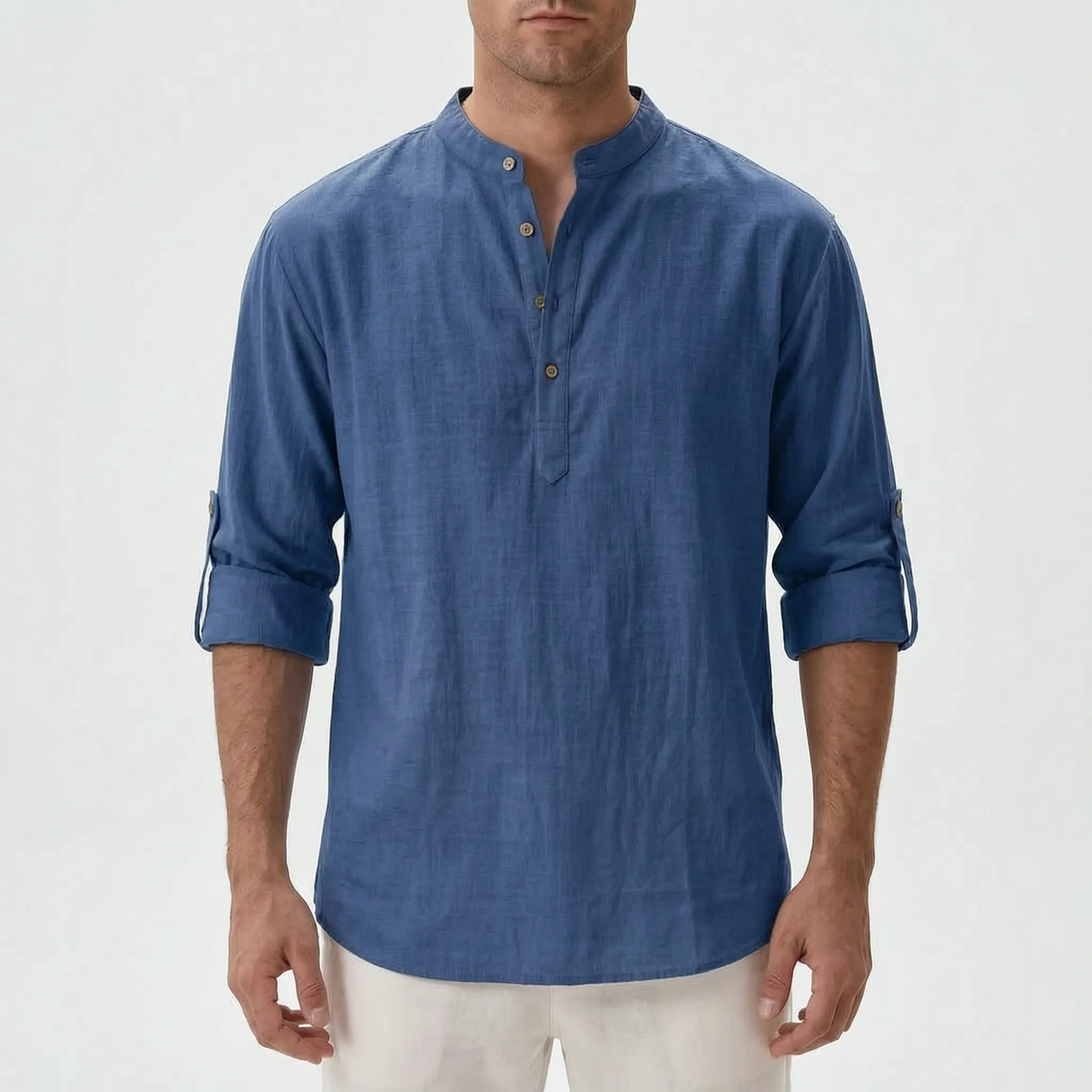 Airlen™ -  Men's Casual Long-Sleeve Henley Shirt -  Casual Everyday Wear