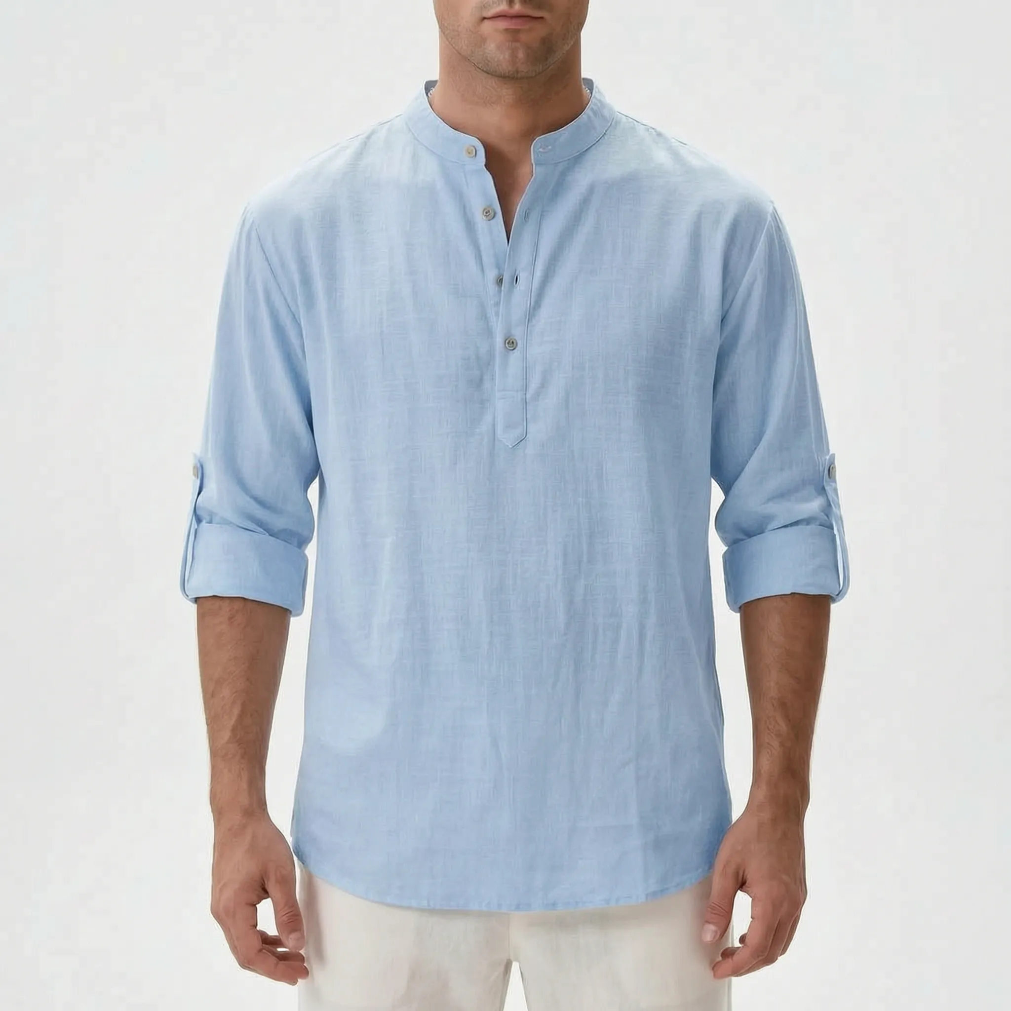 Airlen™ -  Men's Casual Long-Sleeve Henley Shirt -  Casual Everyday Wear
