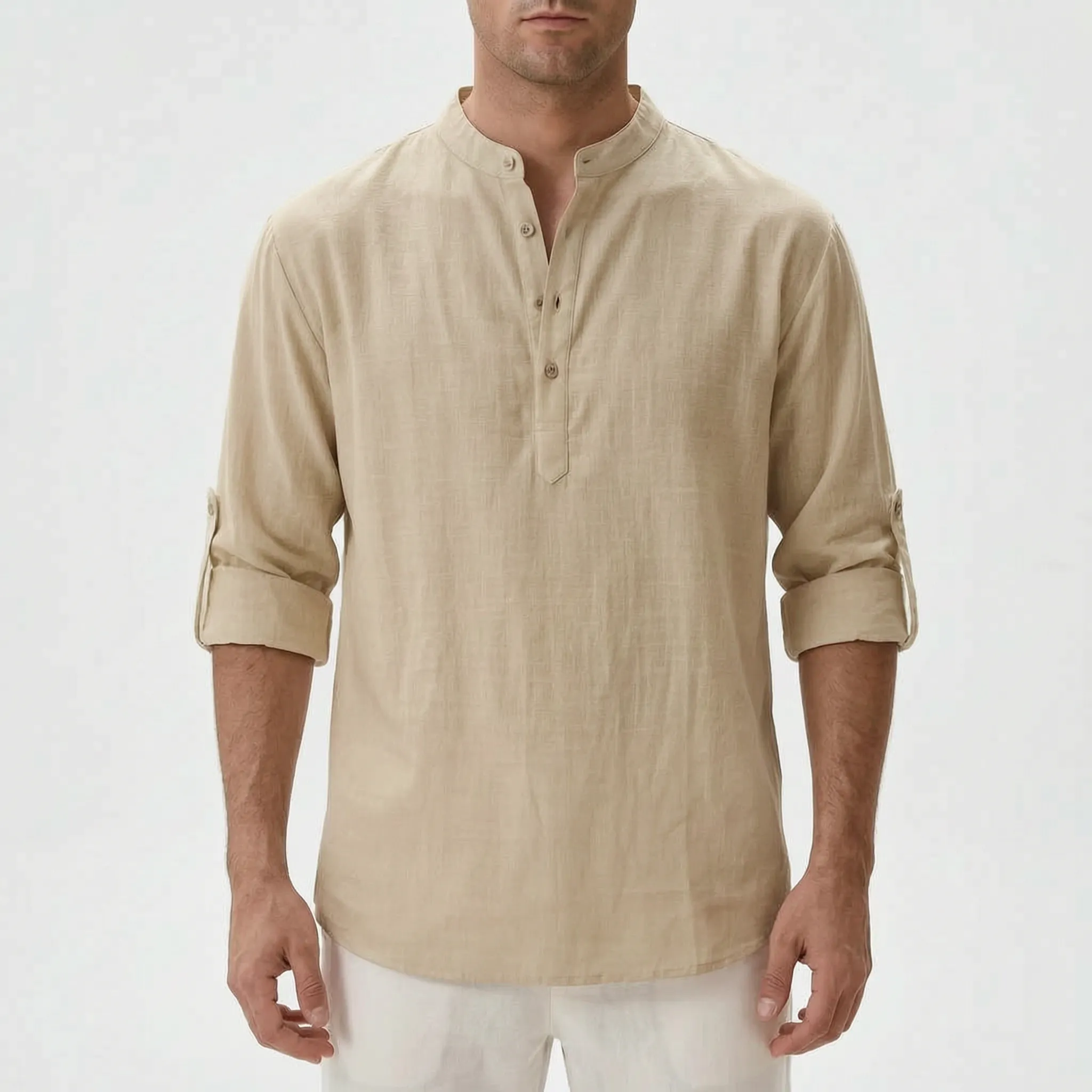 Airlen™ -  Men's Casual Long-Sleeve Henley Shirt -  Casual Everyday Wear