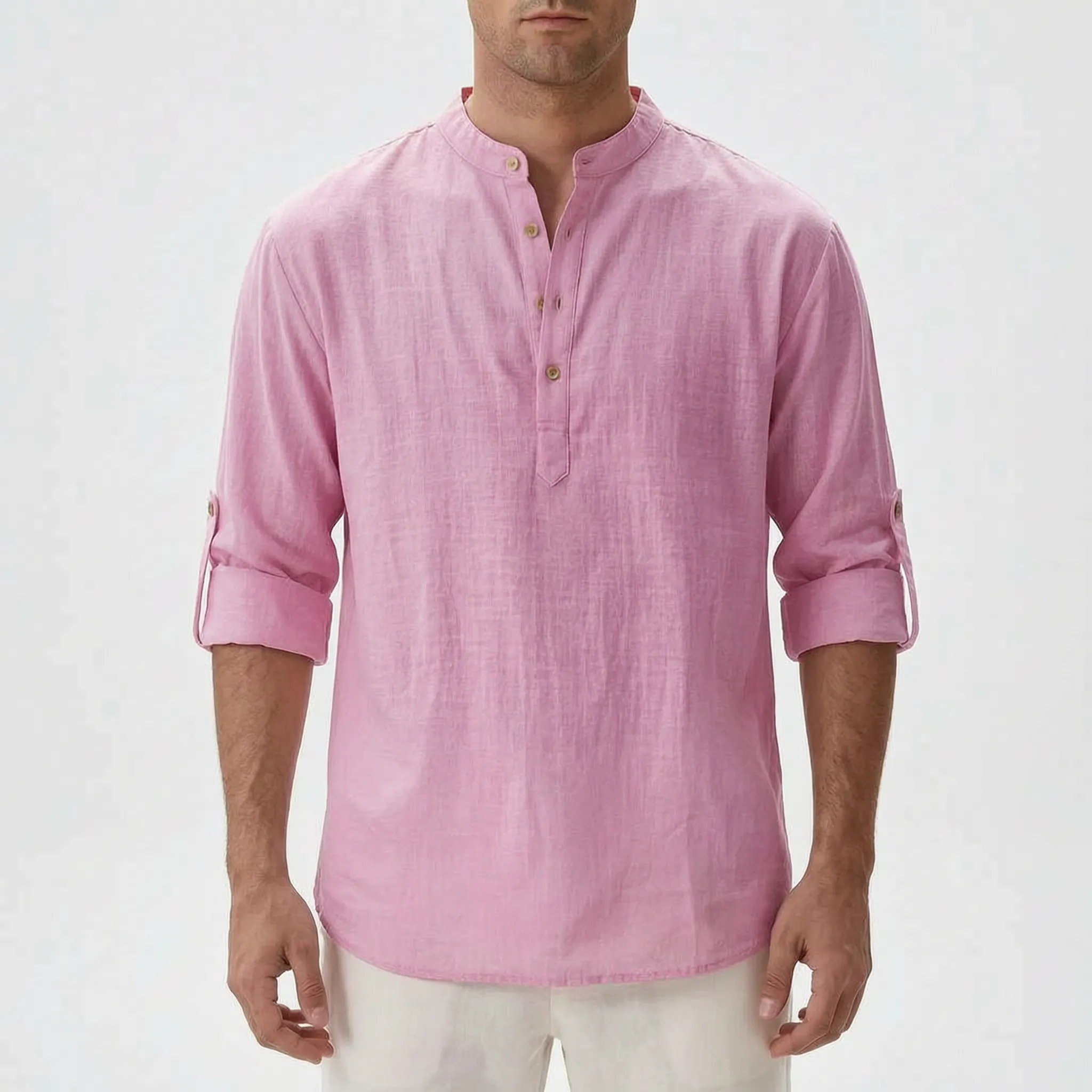 Airlen™ -  Men's Casual Long-Sleeve Henley Shirt -  Casual Everyday Wear