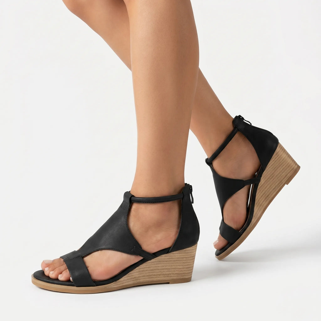 Alvada™ -  Open Toe Wedge Sandals -  Comfortable Summer Walks