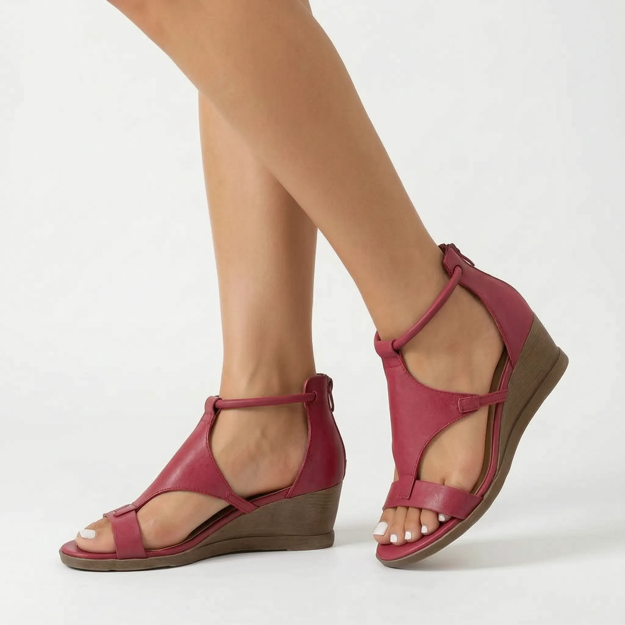 Alvada™ -  Open Toe Wedge Sandals -  Comfortable Summer Walks