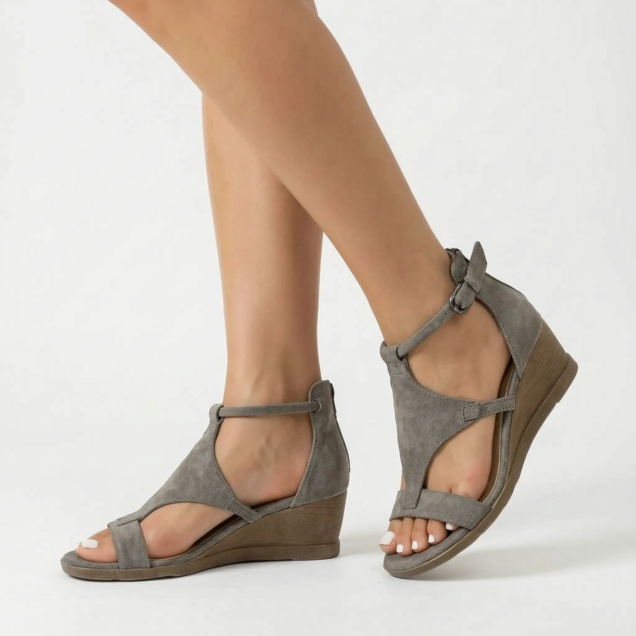 Alvada™ -  Open Toe Wedge Sandals -  Comfortable Summer Walks