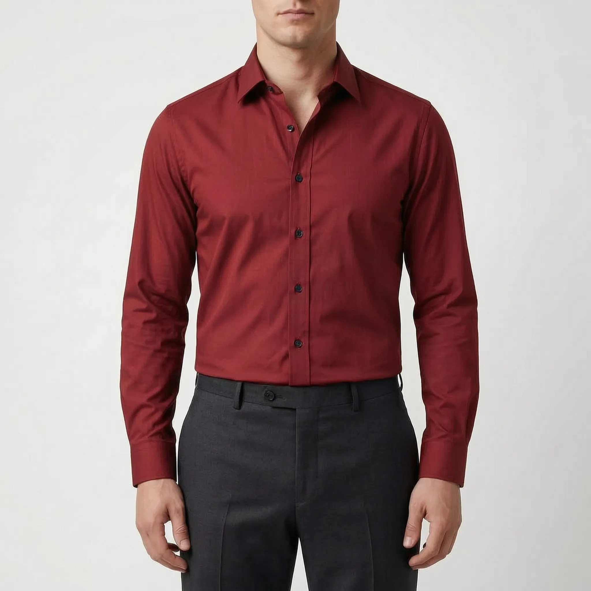 Alvanto™ -  Slim Fit Button Down Shirt -  Office Wear