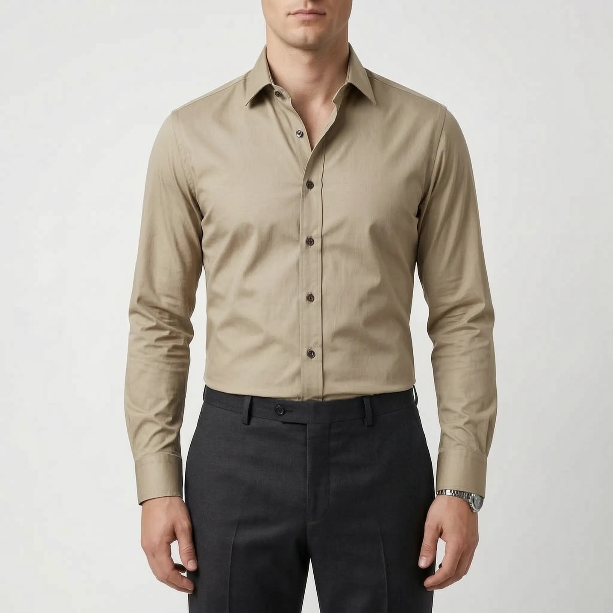 Alvanto™ -  Slim Fit Button Down Shirt -  Office Wear