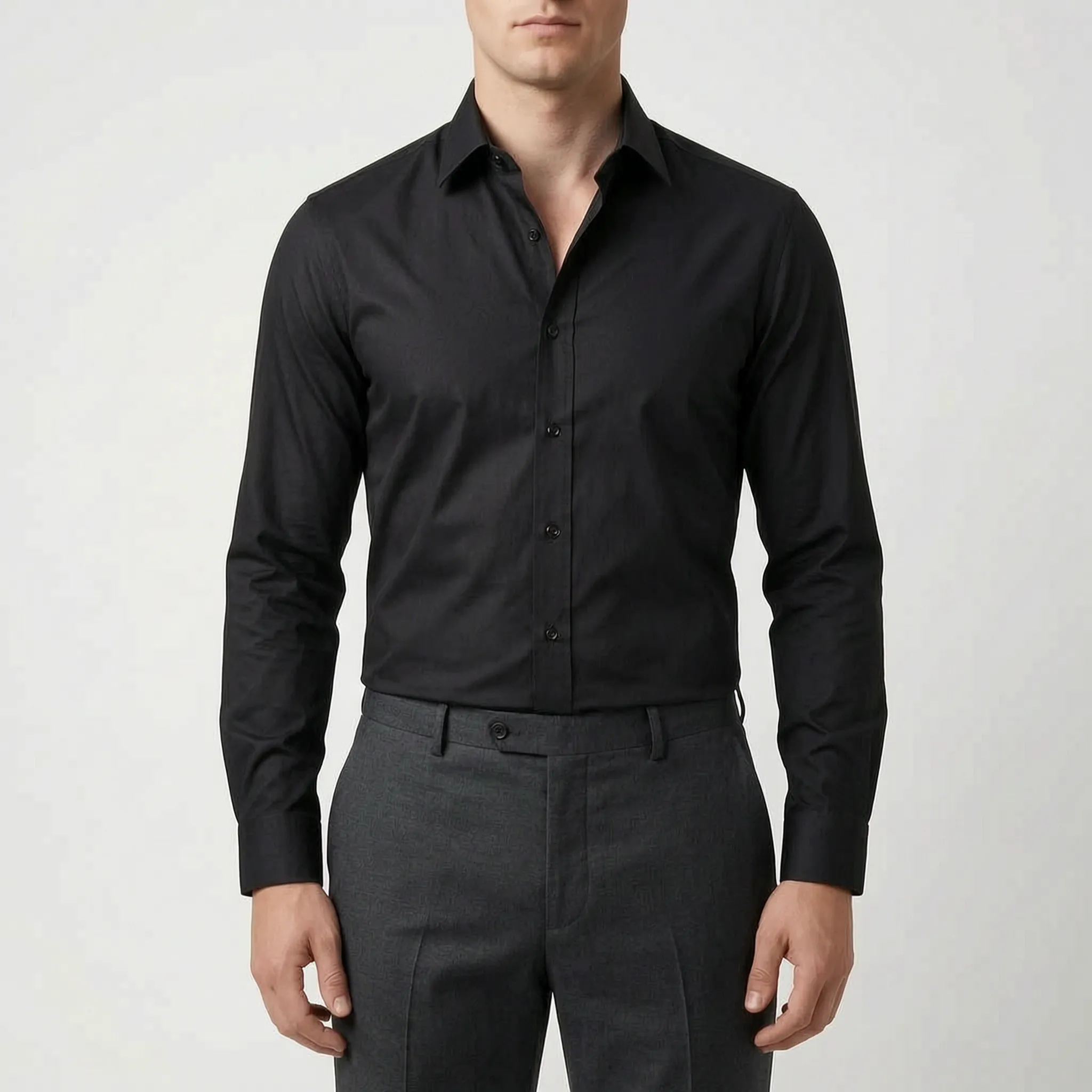 Alvanto™ -  Slim Fit Button Down Shirt -  Office Wear