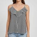 Alviona™ -  Striped Cami Top -  Warm-Weather Styling