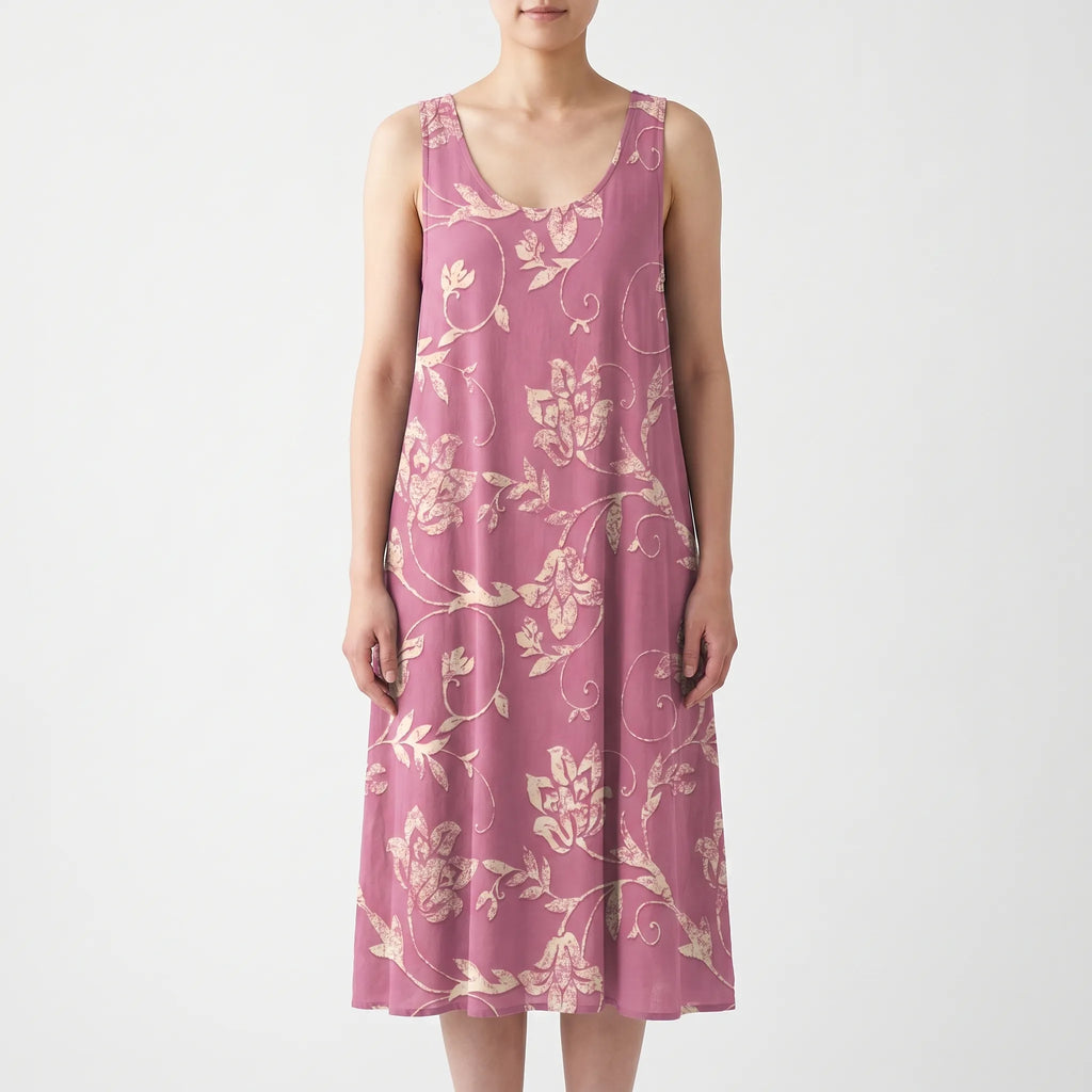 Amaryn™ -  Sleeveless Floral Midi Dress -  Casual Beach Walks