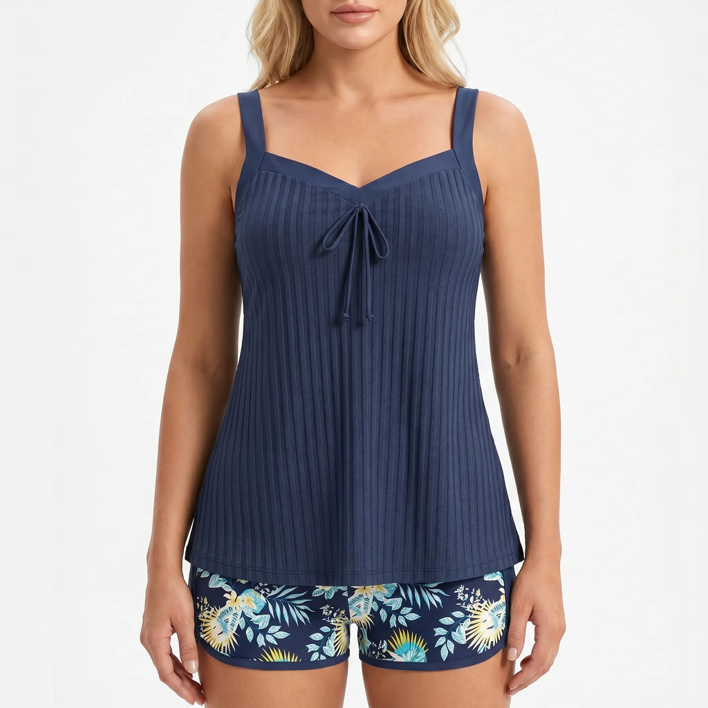 Aqualina™ -  Two-Piece Tankini Set -  Beach Outings