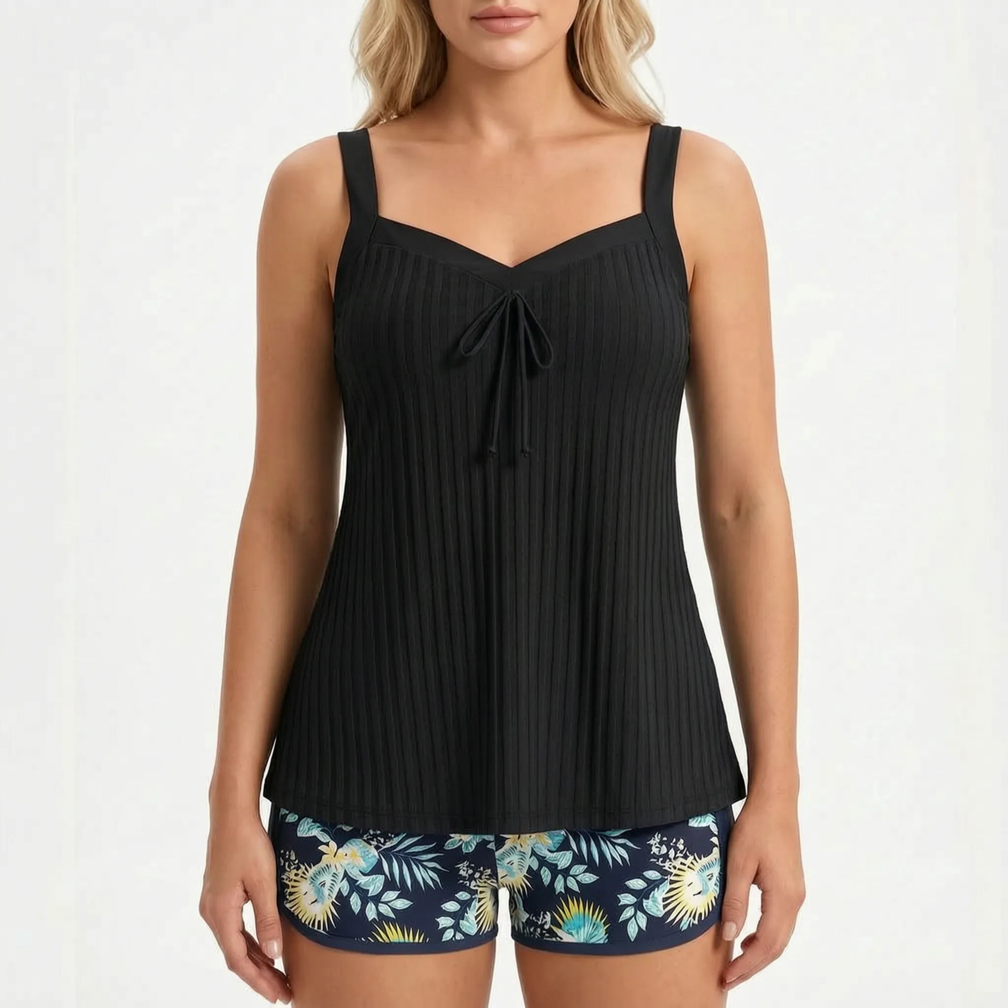 Aqualina™ -  Two-Piece Tankini Set -  Beach Outings