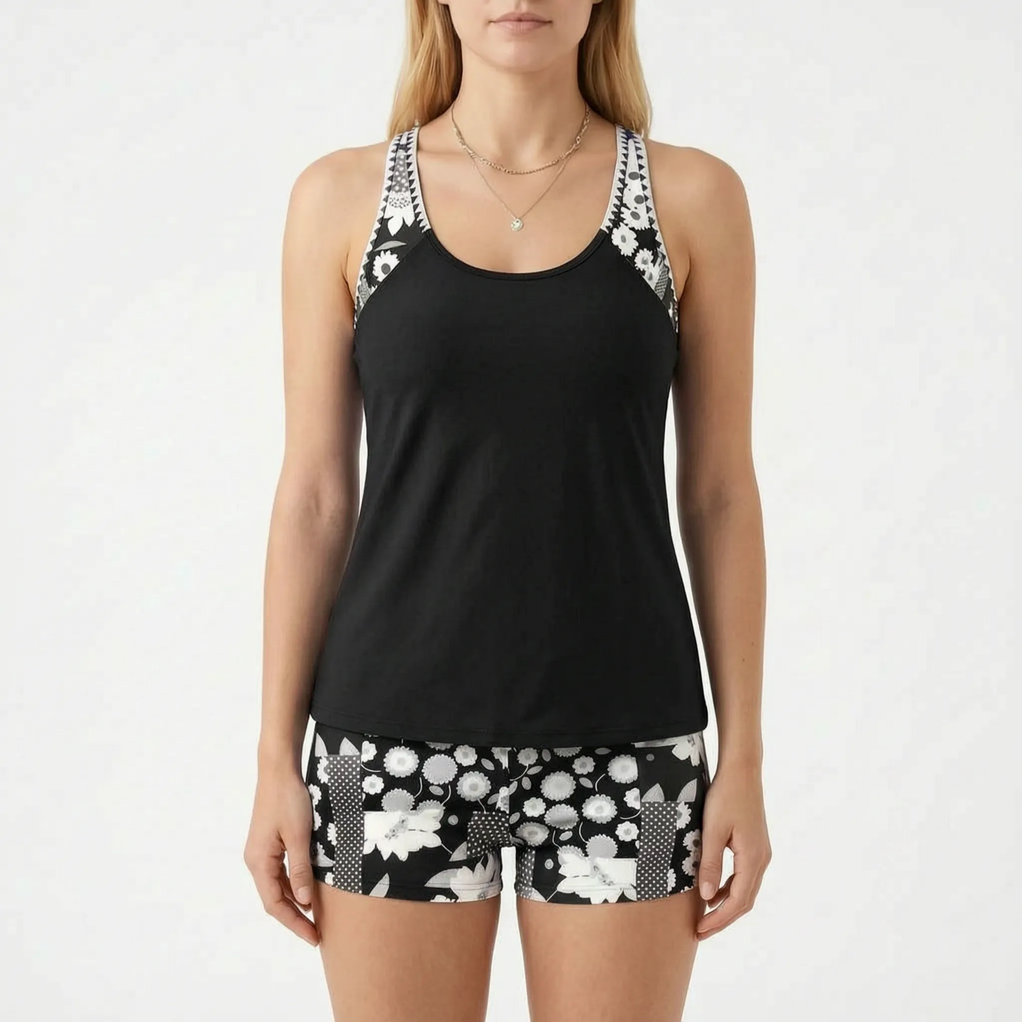 Aqualira™ -  Two-Piece Tankini Set -  Swimming And Wading
