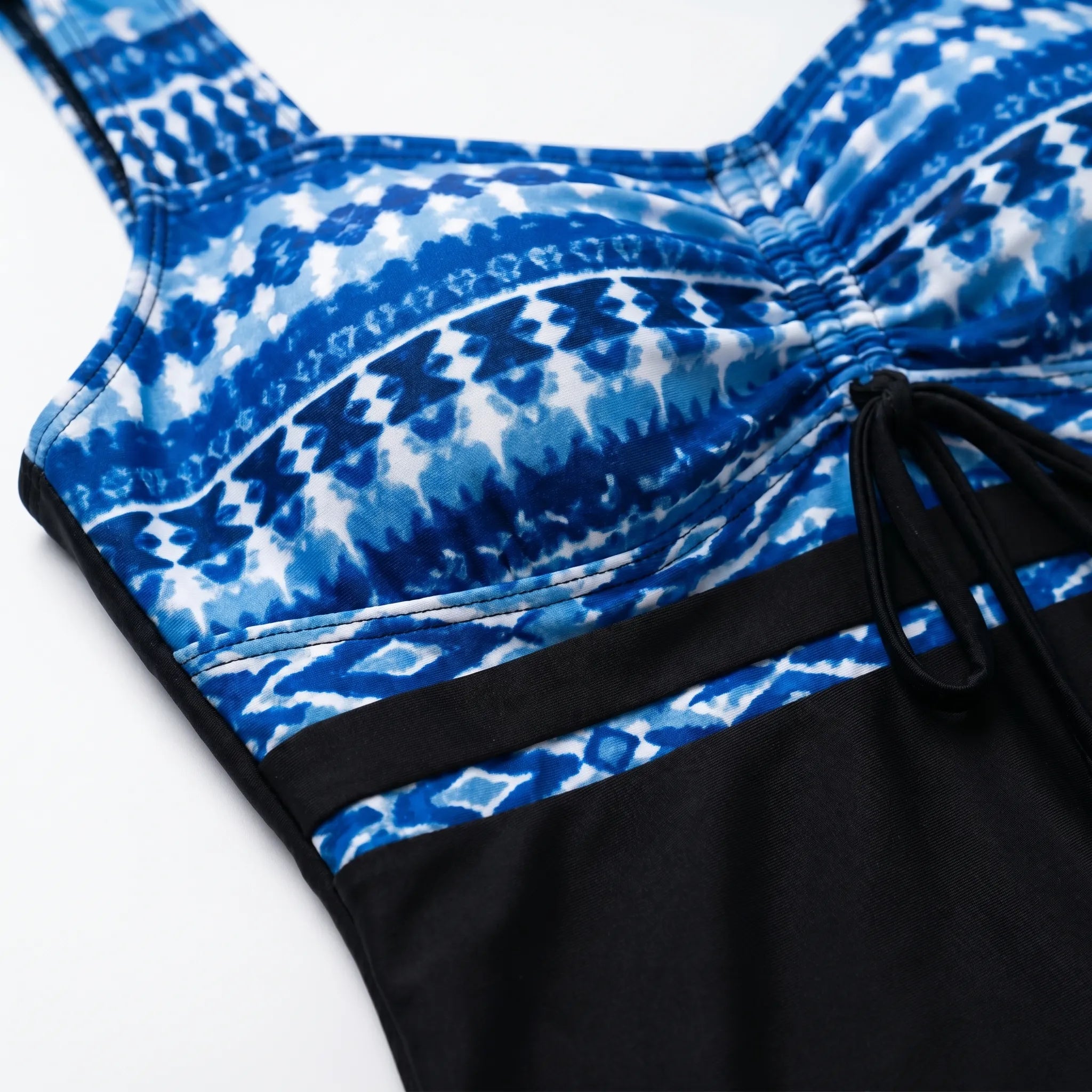 Aqualyn™ -  Printed Geometric Tankini Set -  Beach Holidays