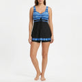 Aqualyn™ -  Printed Geometric Tankini Set -  Beach Holidays