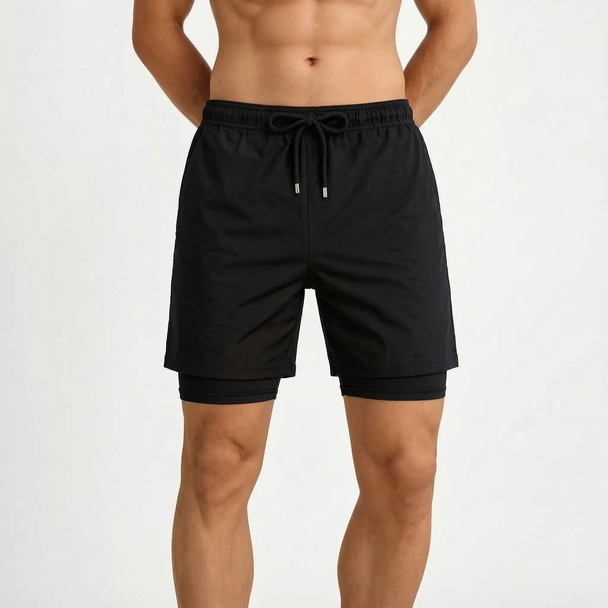 Aquamove™ -  Men's Printed Swim Shorts -  Swimming In The Sea