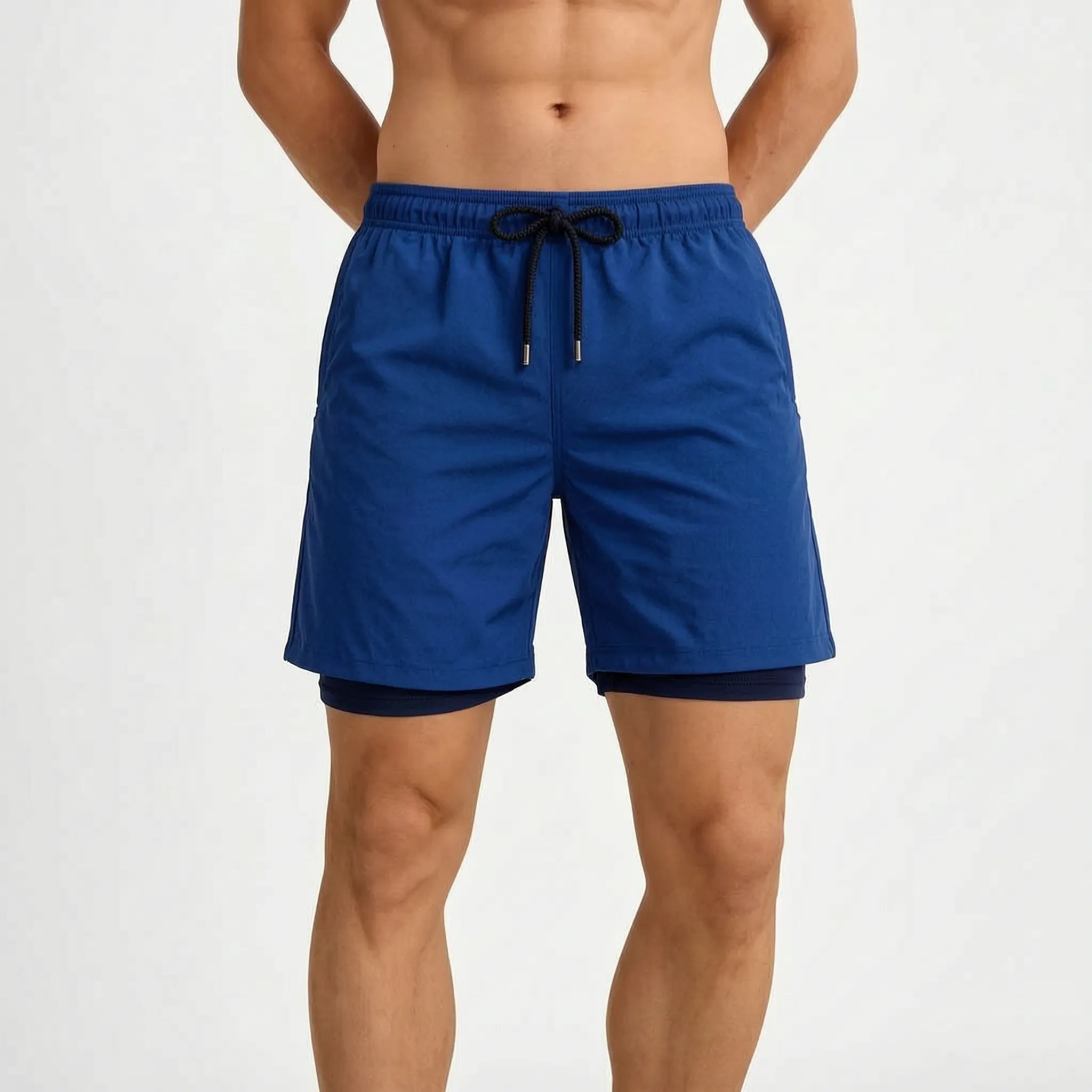 Aquamove™ -  Men's Printed Swim Shorts -  Swimming In The Sea