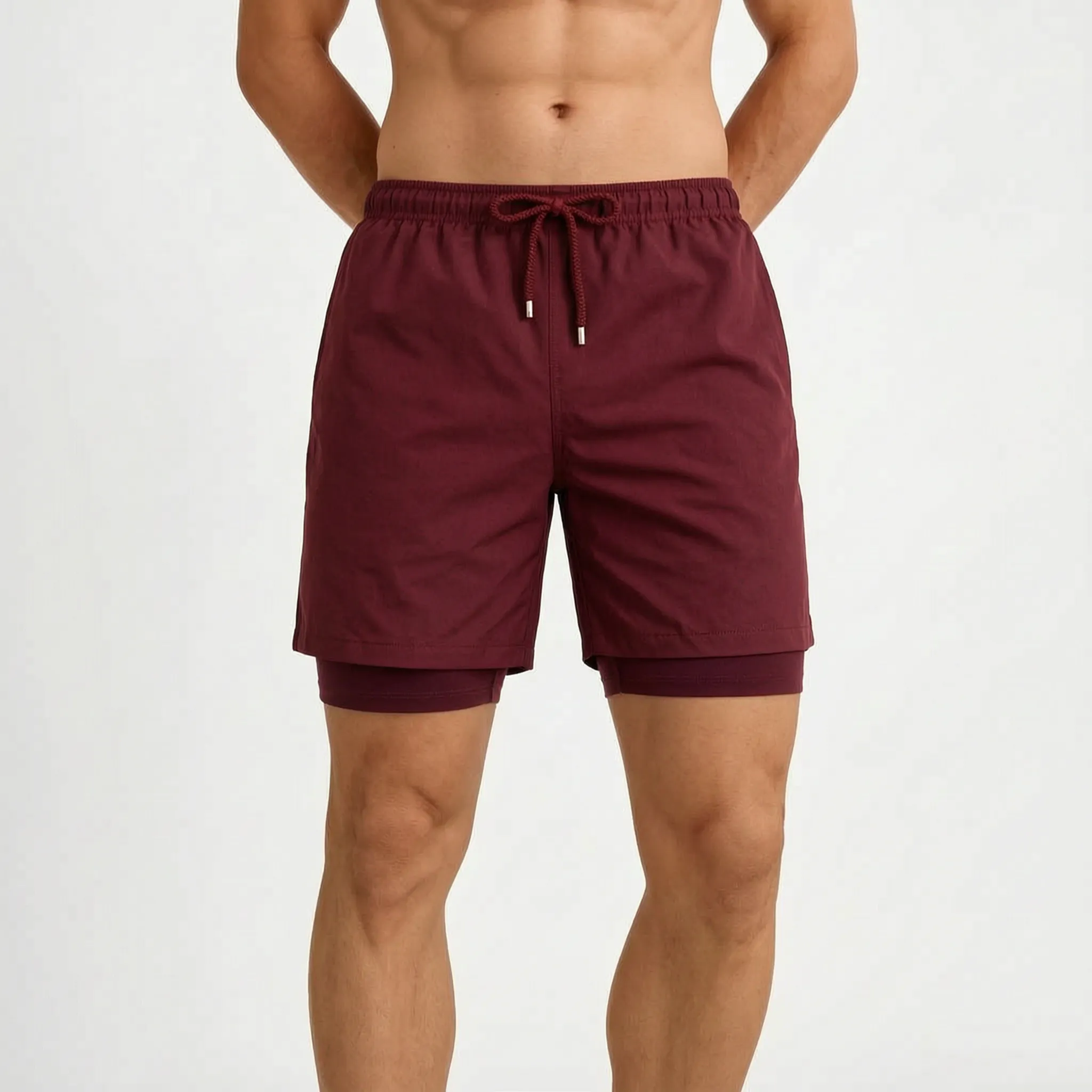 Aquamove™ -  Men's Printed Swim Shorts -  Swimming In The Sea