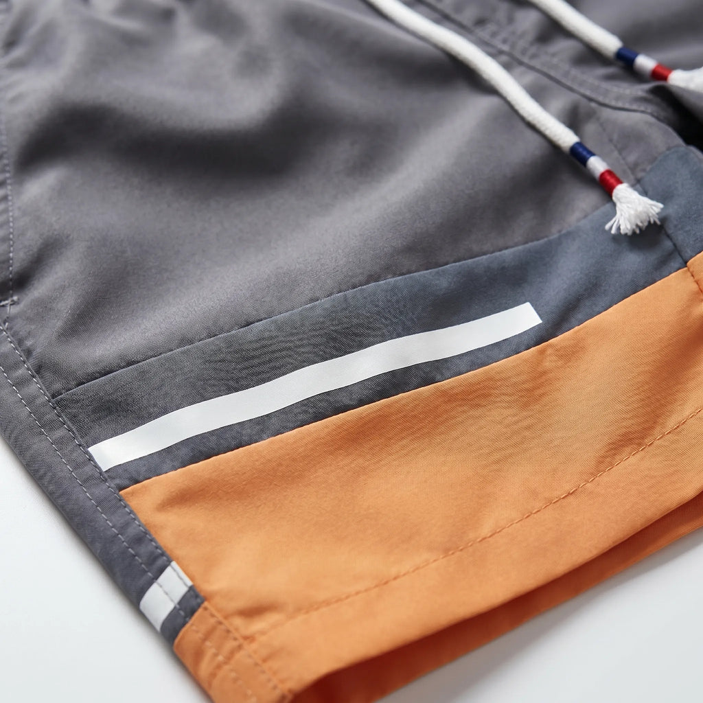 Aquatura™ -  Colour Block Swim Shorts -  Swimming And Wading