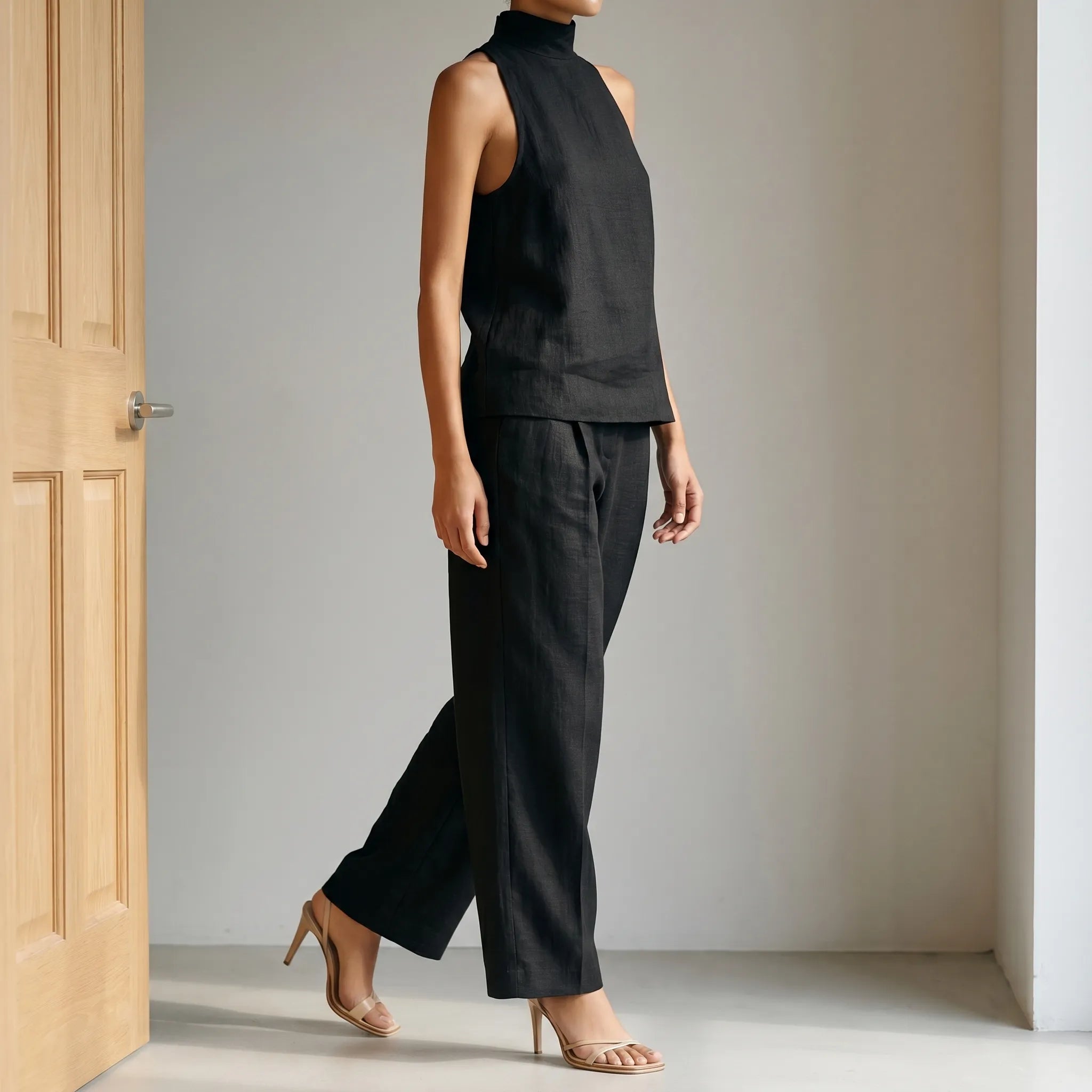 Aravane™ -  Sleeveless Two-Piece Trouser Set -  Effortless Daily Styling