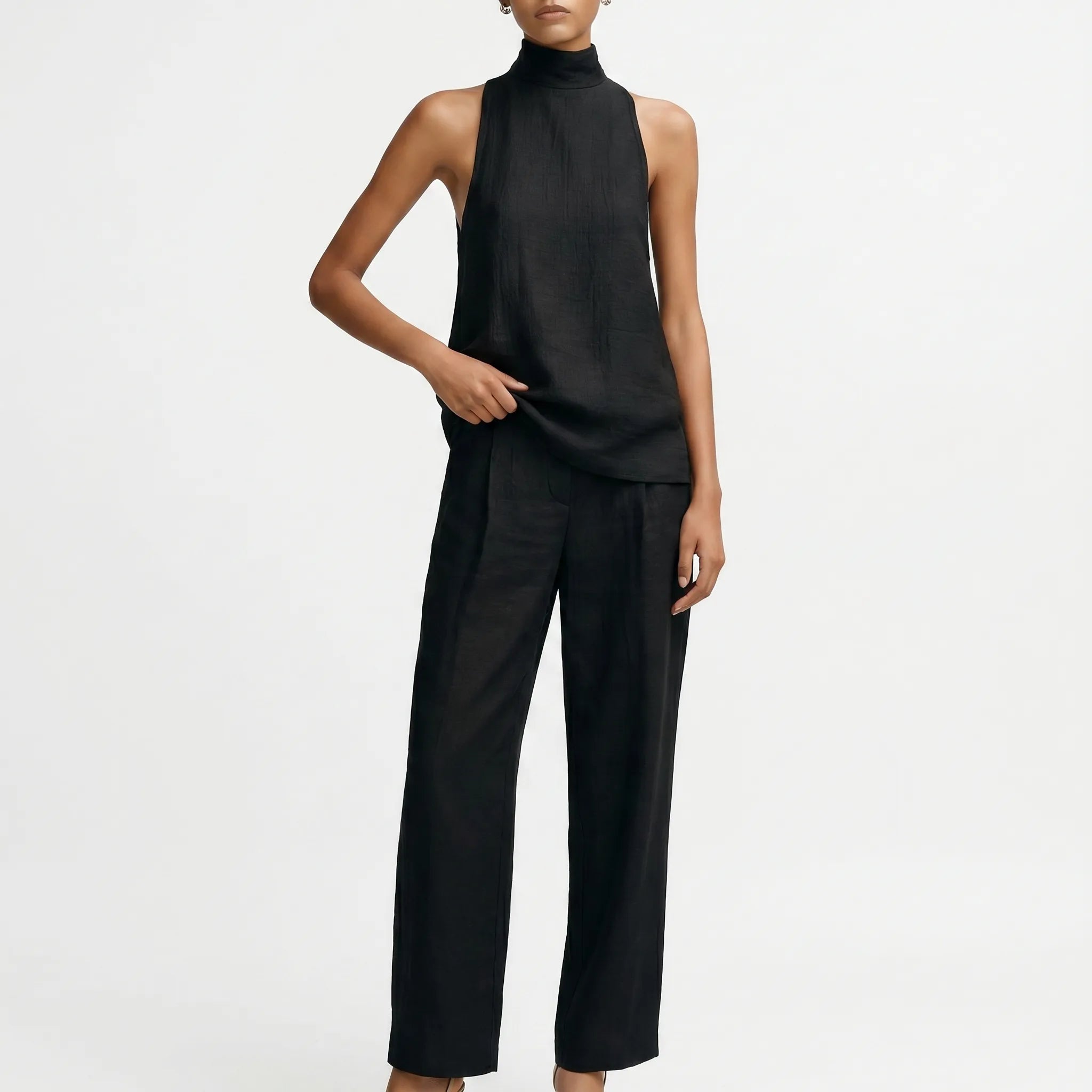Aravane™ -  Sleeveless Two-Piece Trouser Set -  Effortless Daily Styling