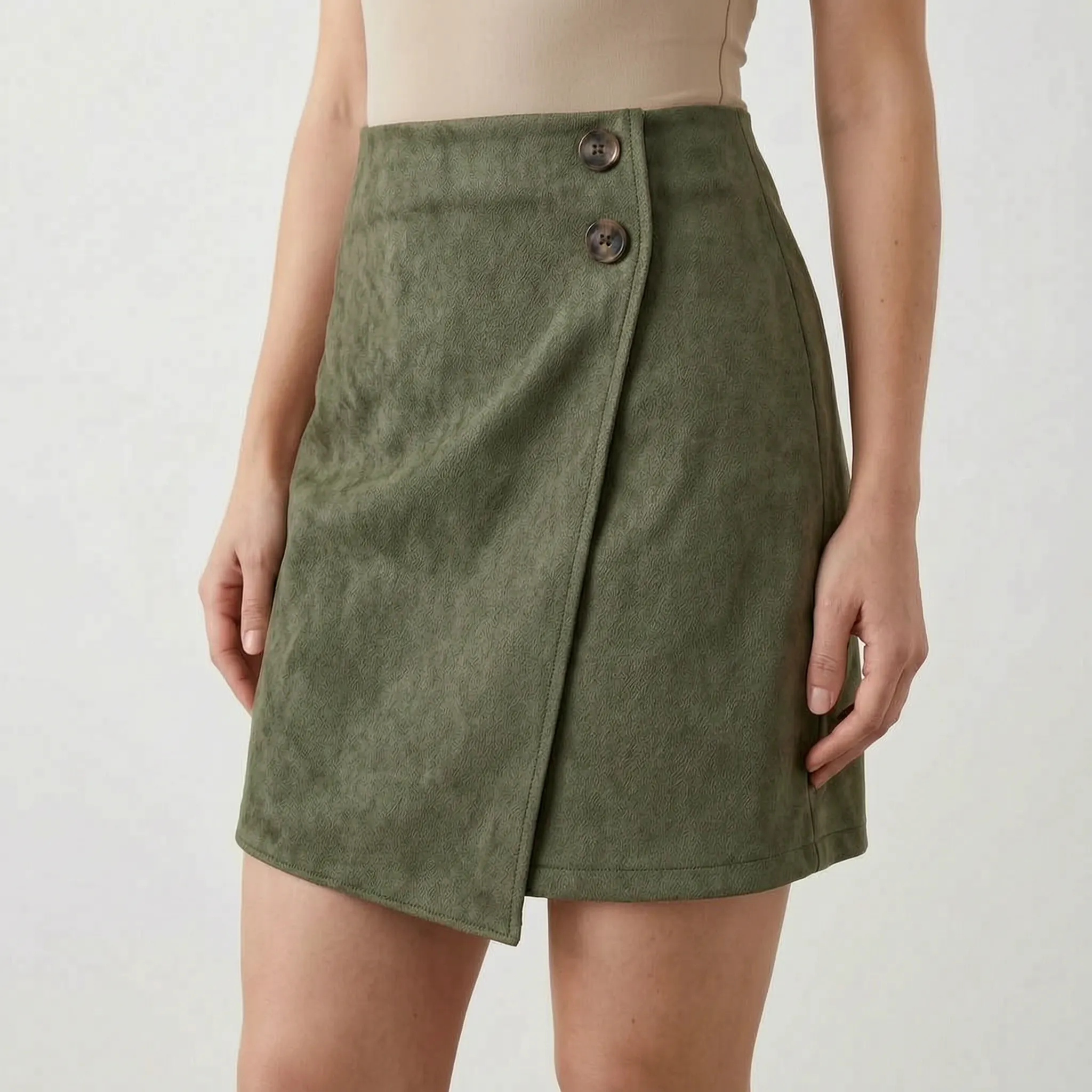 Asymia™ -  High-Waisted Wrap Skirt -  Transitional Layering