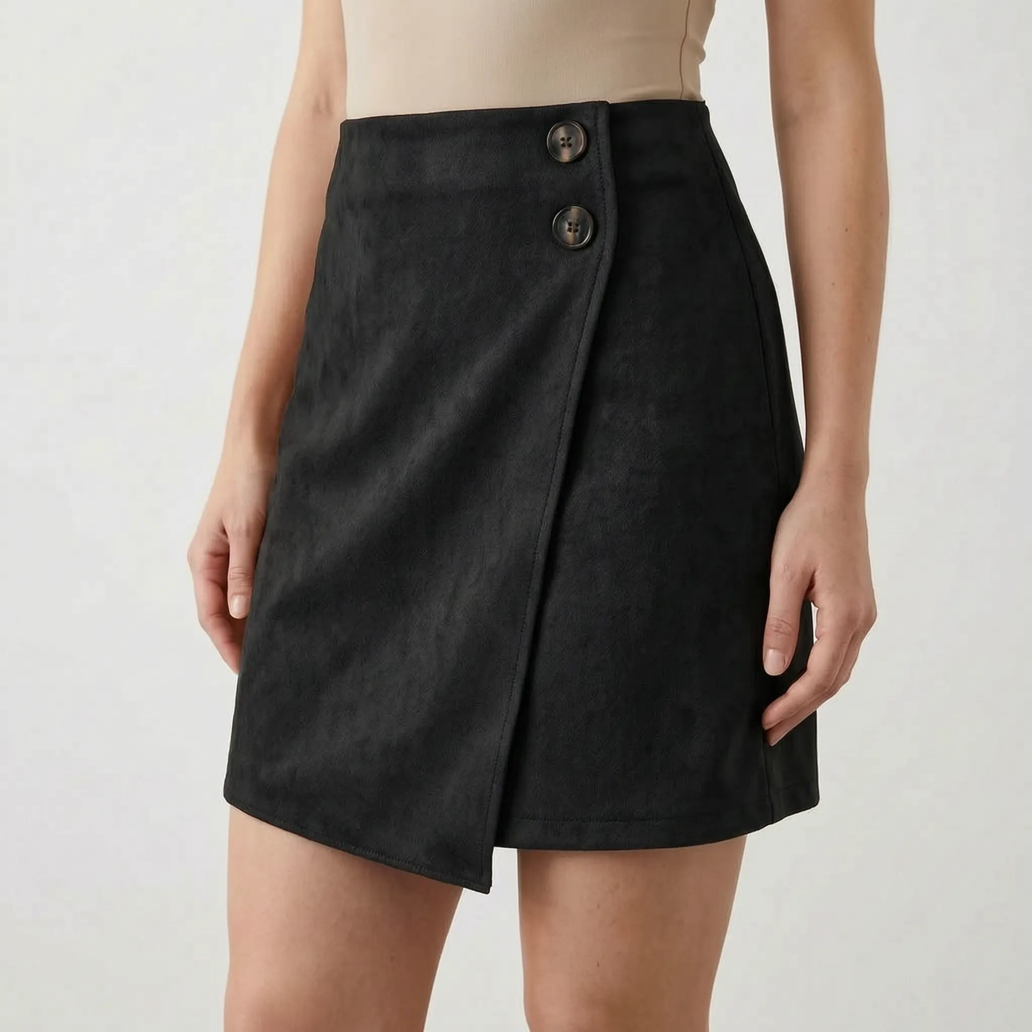 Asymia™ -  High-Waisted Wrap Skirt -  Transitional Layering