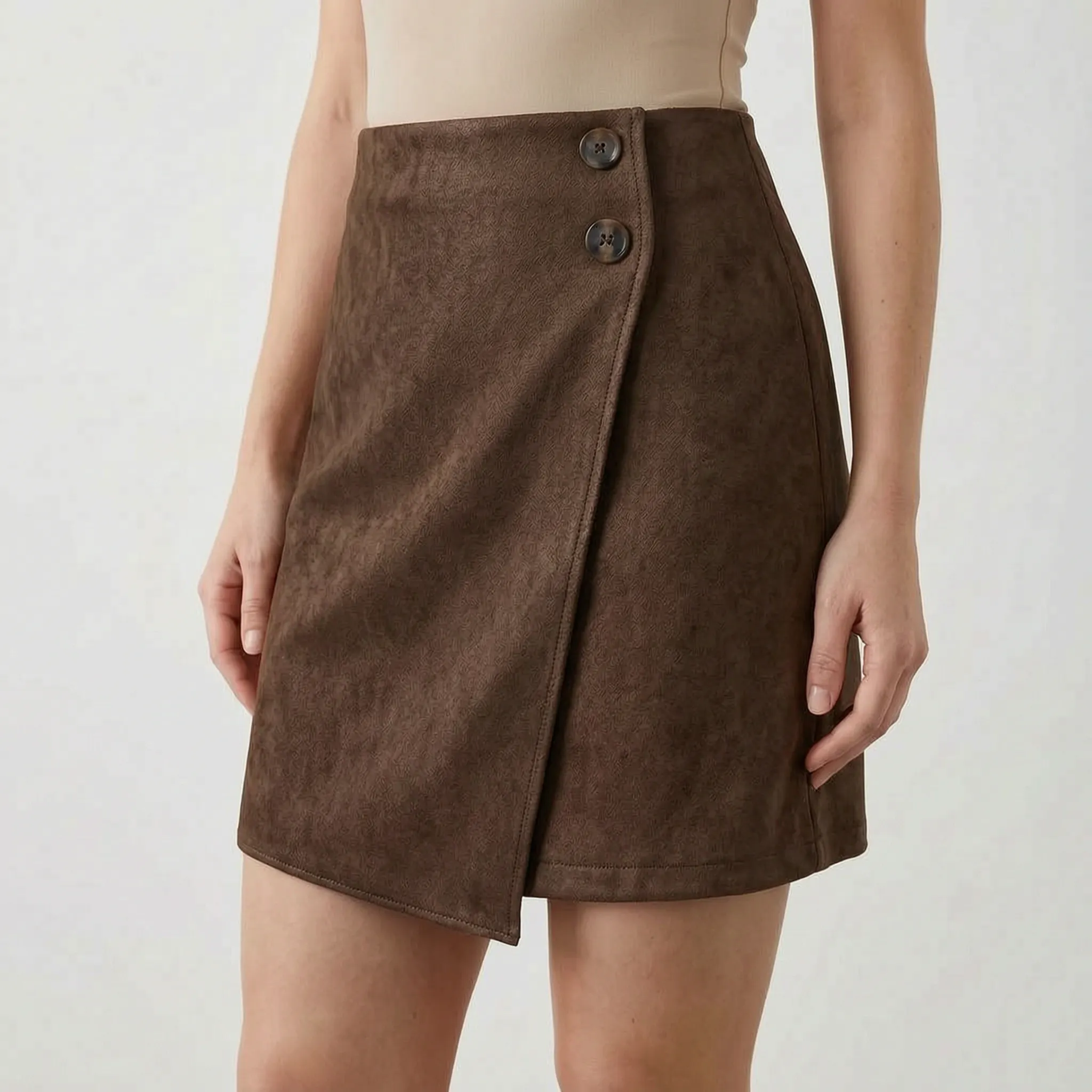 Asymia™ -  High-Waisted Wrap Skirt -  Transitional Layering