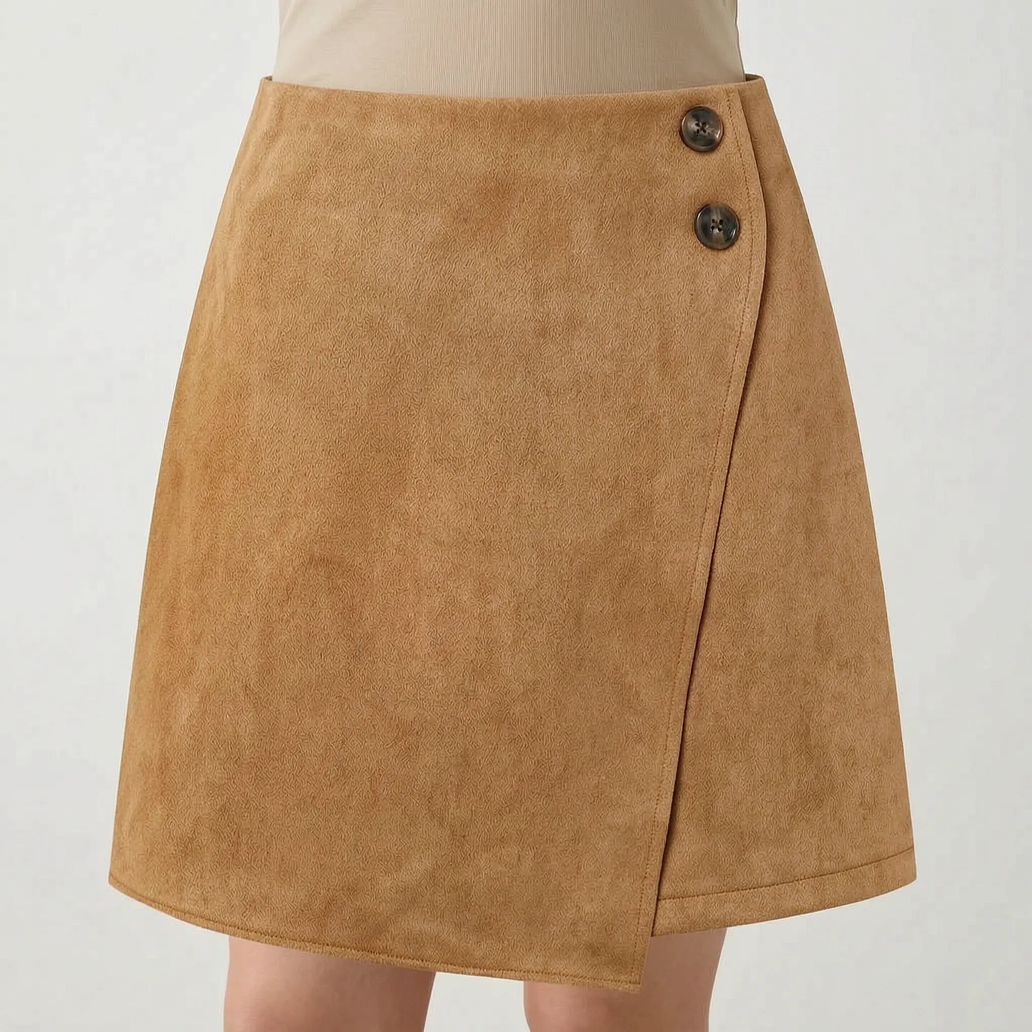 Asymia™ -  High-Waisted Wrap Skirt -  Transitional Layering