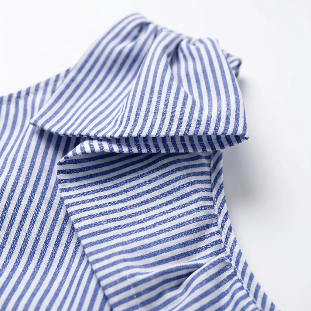 Asymmo™ -  Asymmetric Striped Summer Blouse -  Holiday Packing