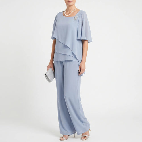 Auraflow™ -  Two-Piece Coordinated Trouser Set -  Attending Daytime Events