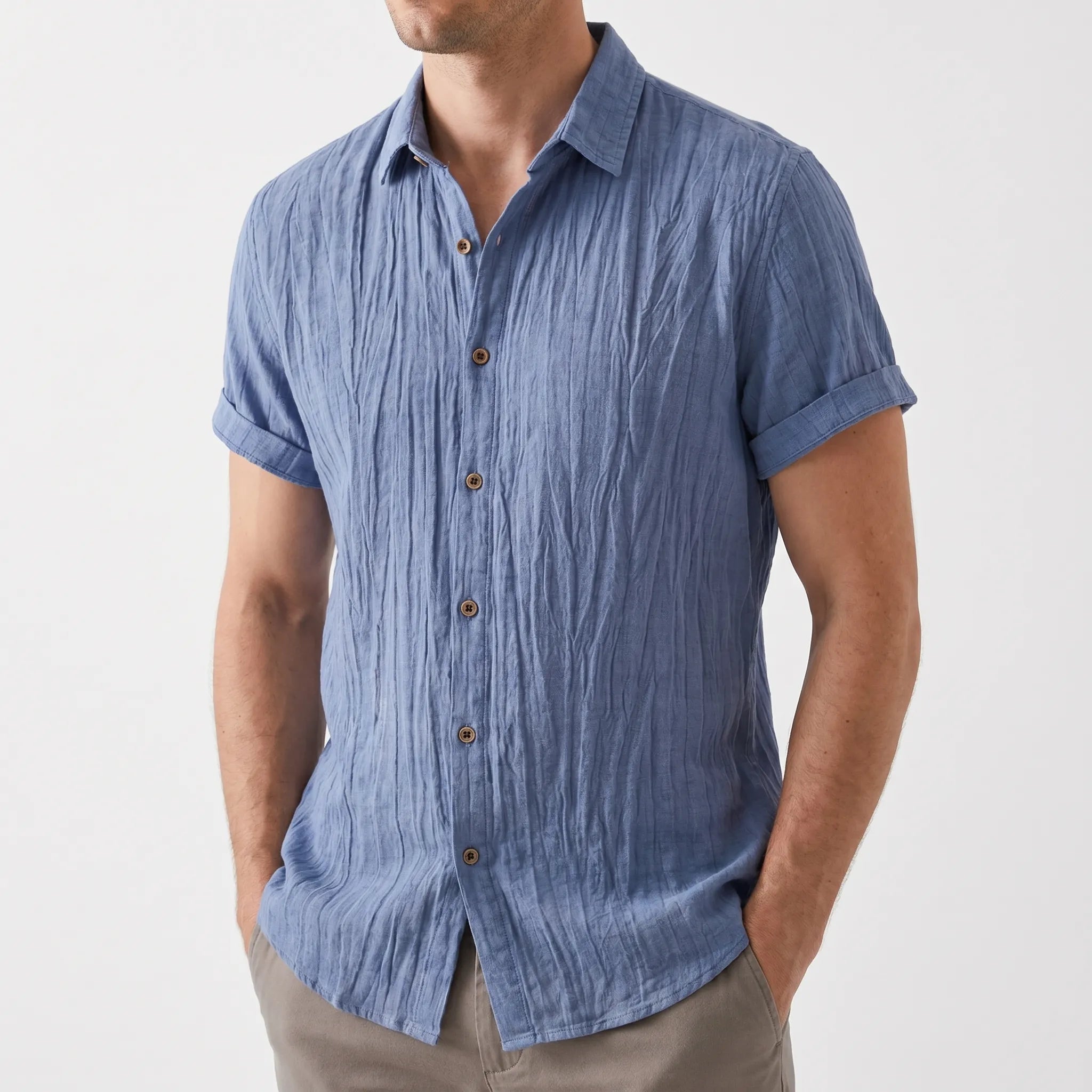 Auranos™ -  Men's Short Sleeve Shirt -  Casual Weekend Wear