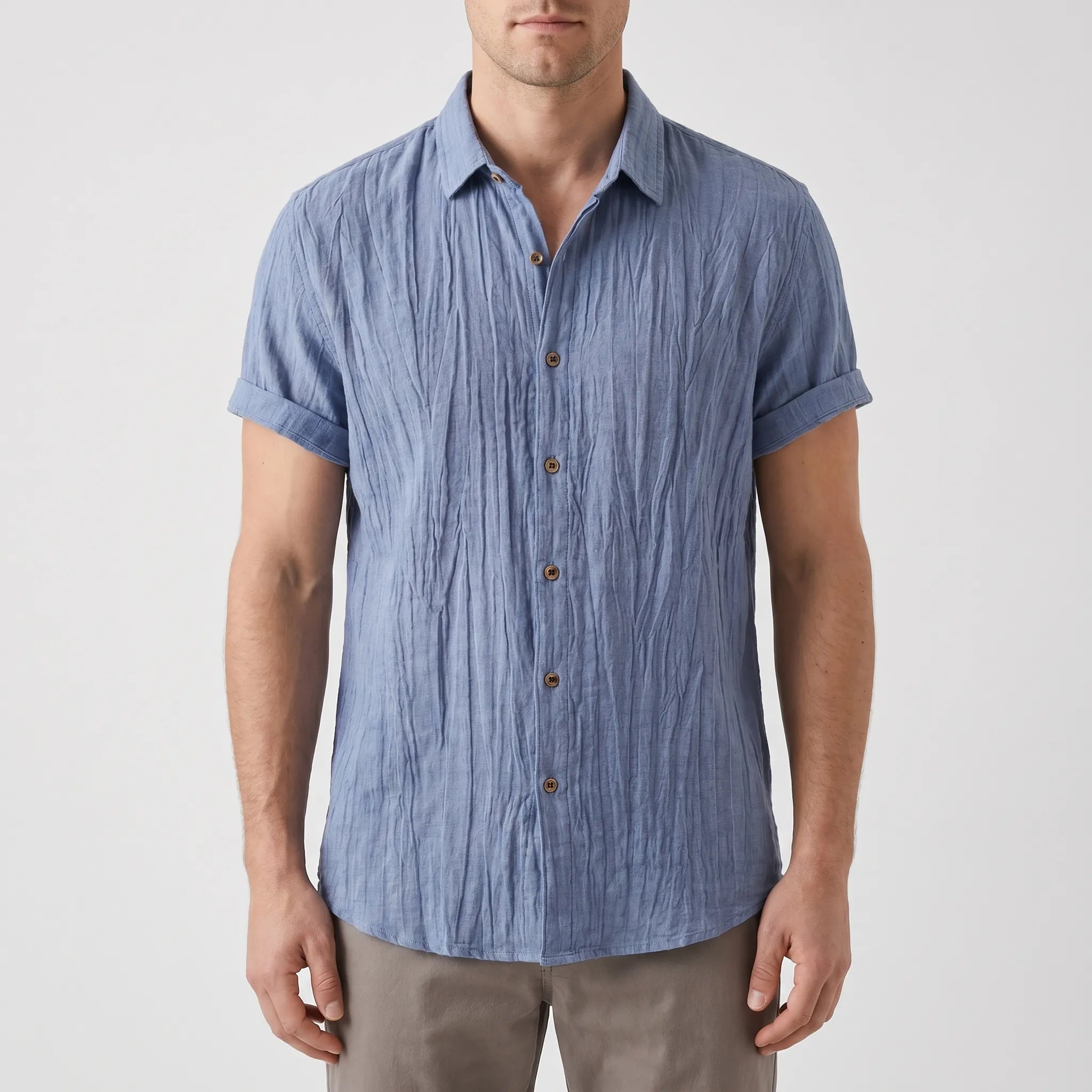 Auranos™ -  Men's Short Sleeve Shirt -  Casual Weekend Wear