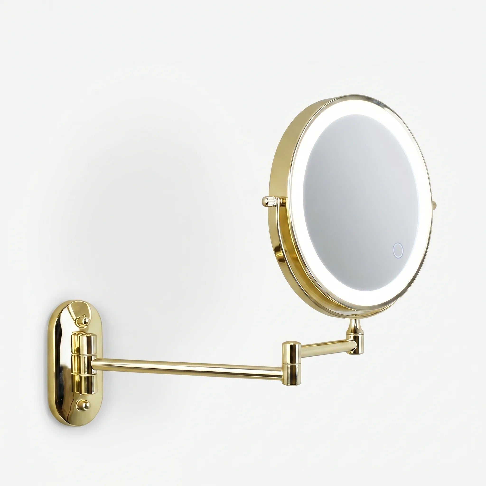 Aurelium™ -  Wall Mounted LED Makeup Mirror -  Detailed Makeup Application