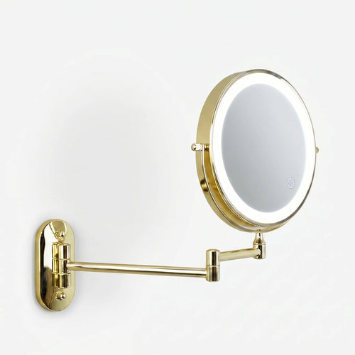 Aurelium™ -  Wall Mounted LED Makeup Mirror -  Detailed Makeup Application