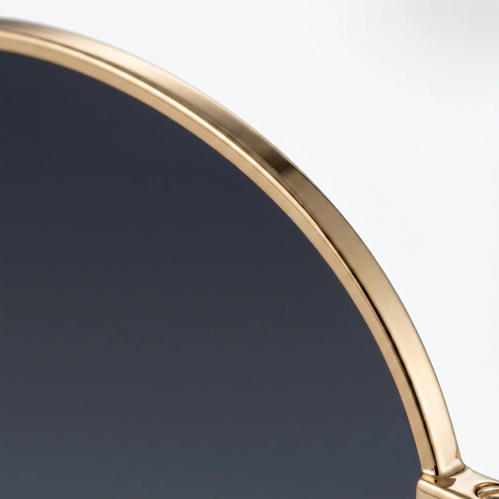 Auriana™ -  Round Metal Frame Sunglasses -  Driving In Glare