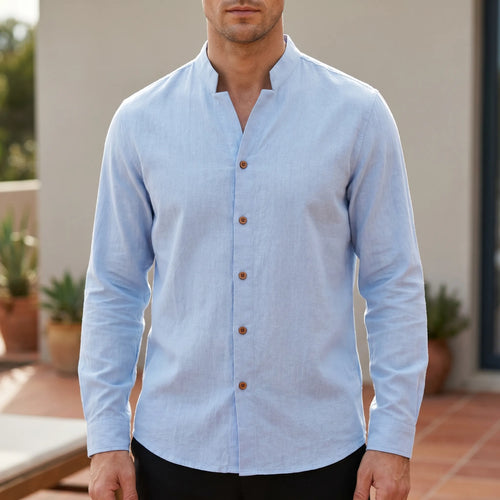 Aurion™ -  Men's Casual Long Sleeve Shirt -  Casual Weekend Wear