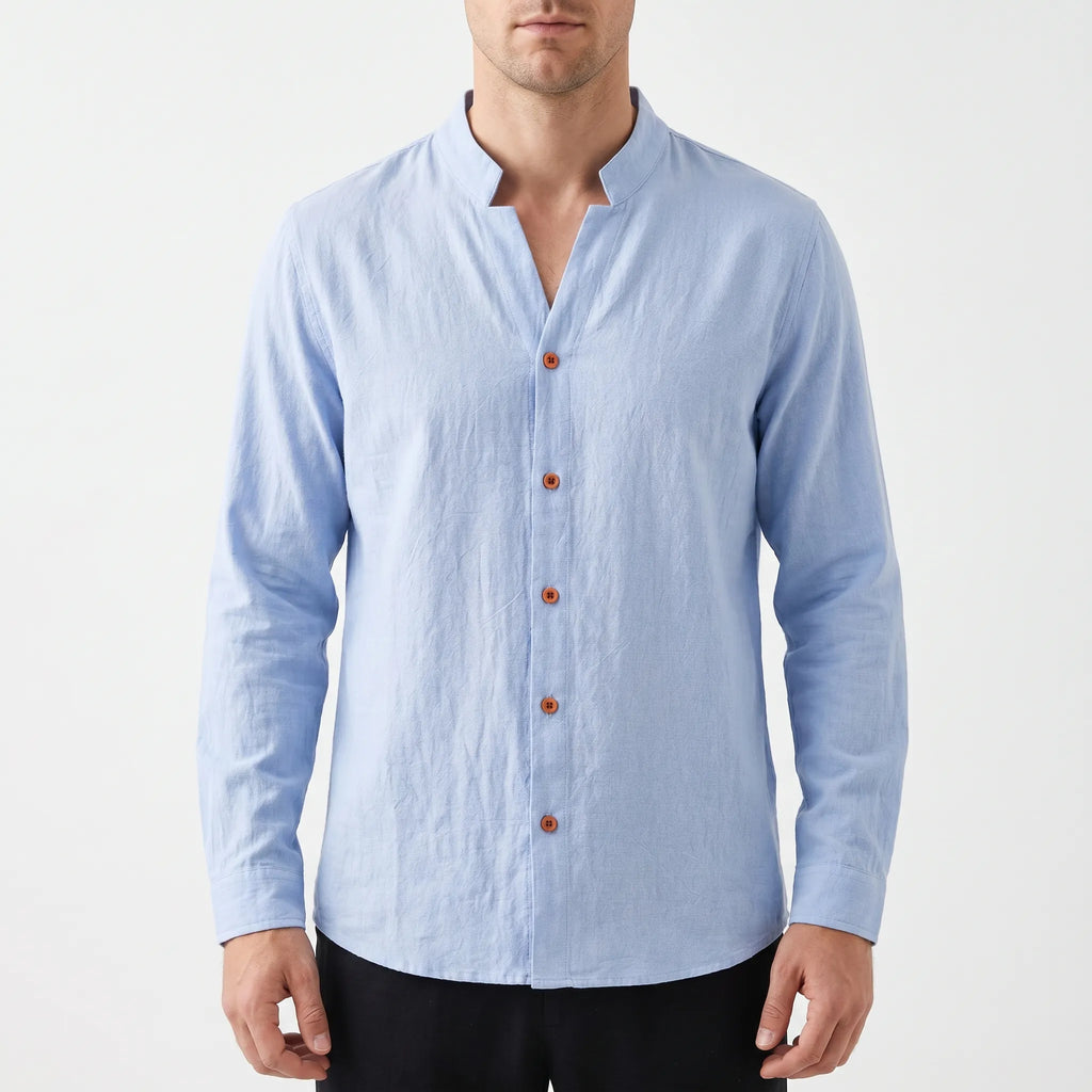 Aurion™ -  Men's Casual Long Sleeve Shirt -  Casual Weekend Wear