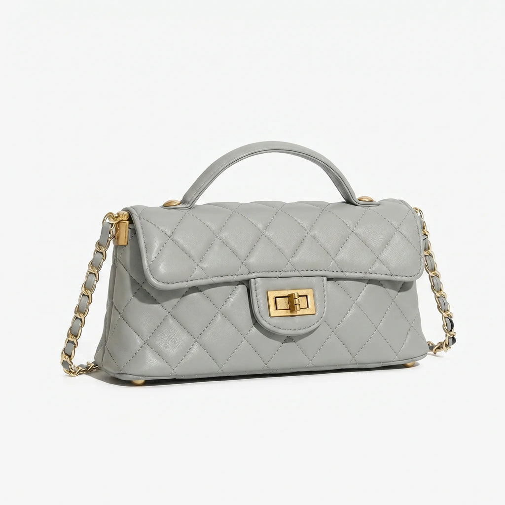 Aurisse™ -  Quilted Top Handle Bag -  Evening Social Events
