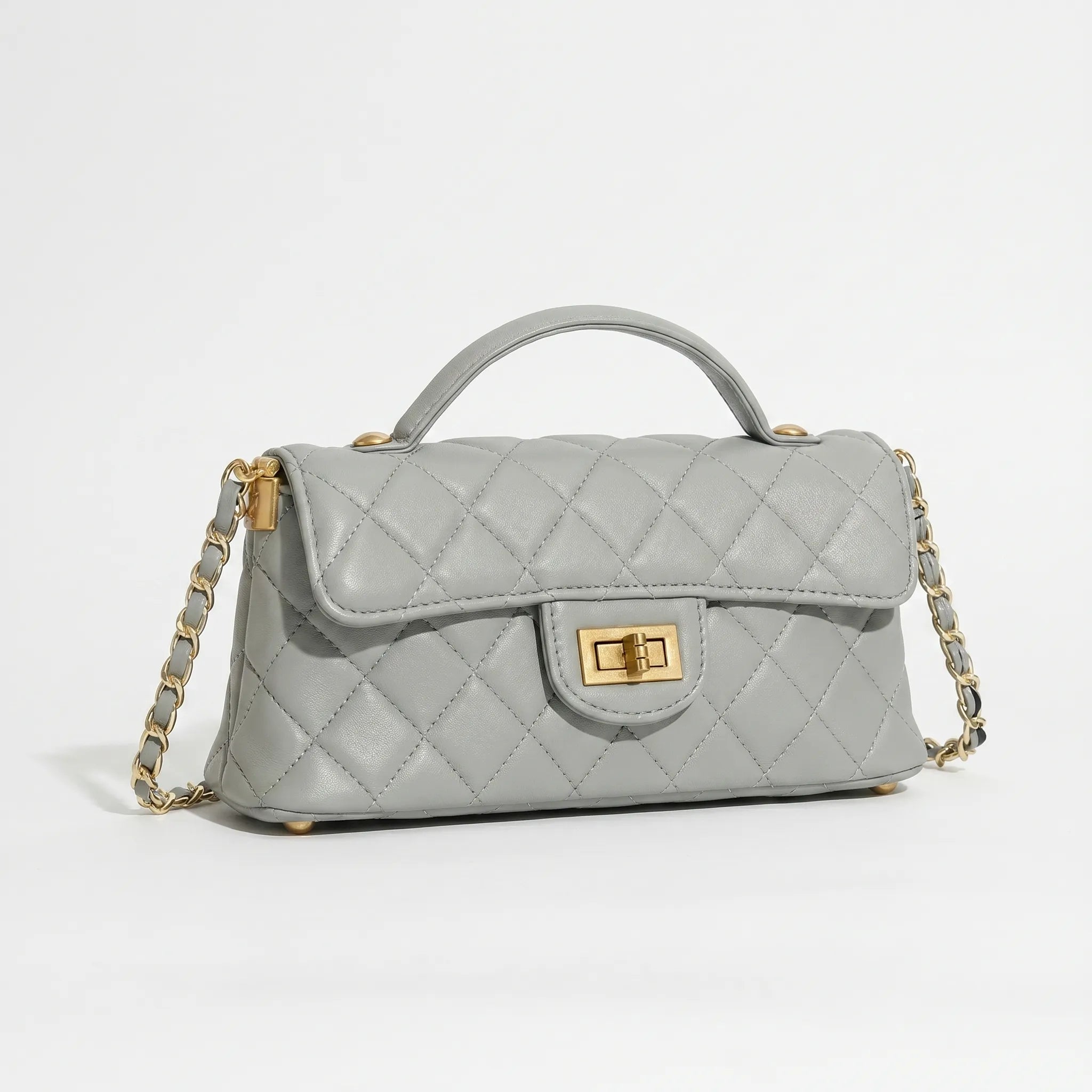 Aurisse™ -  Quilted Top Handle Bag -  Evening Social Events